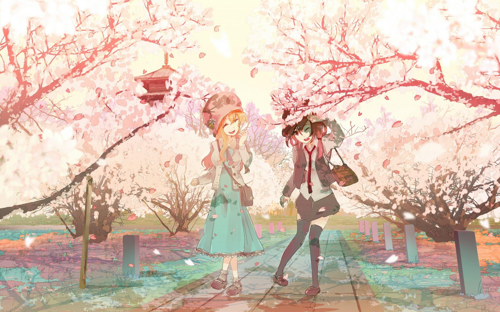 Cherry Blossom Tree Anime Wallpapers - Top Free Cherry ...