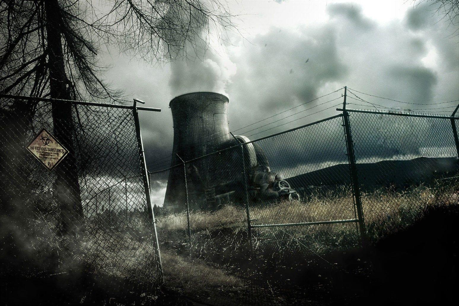 1548x1034 Gray barb wire fence, dystopian HD wallpaper