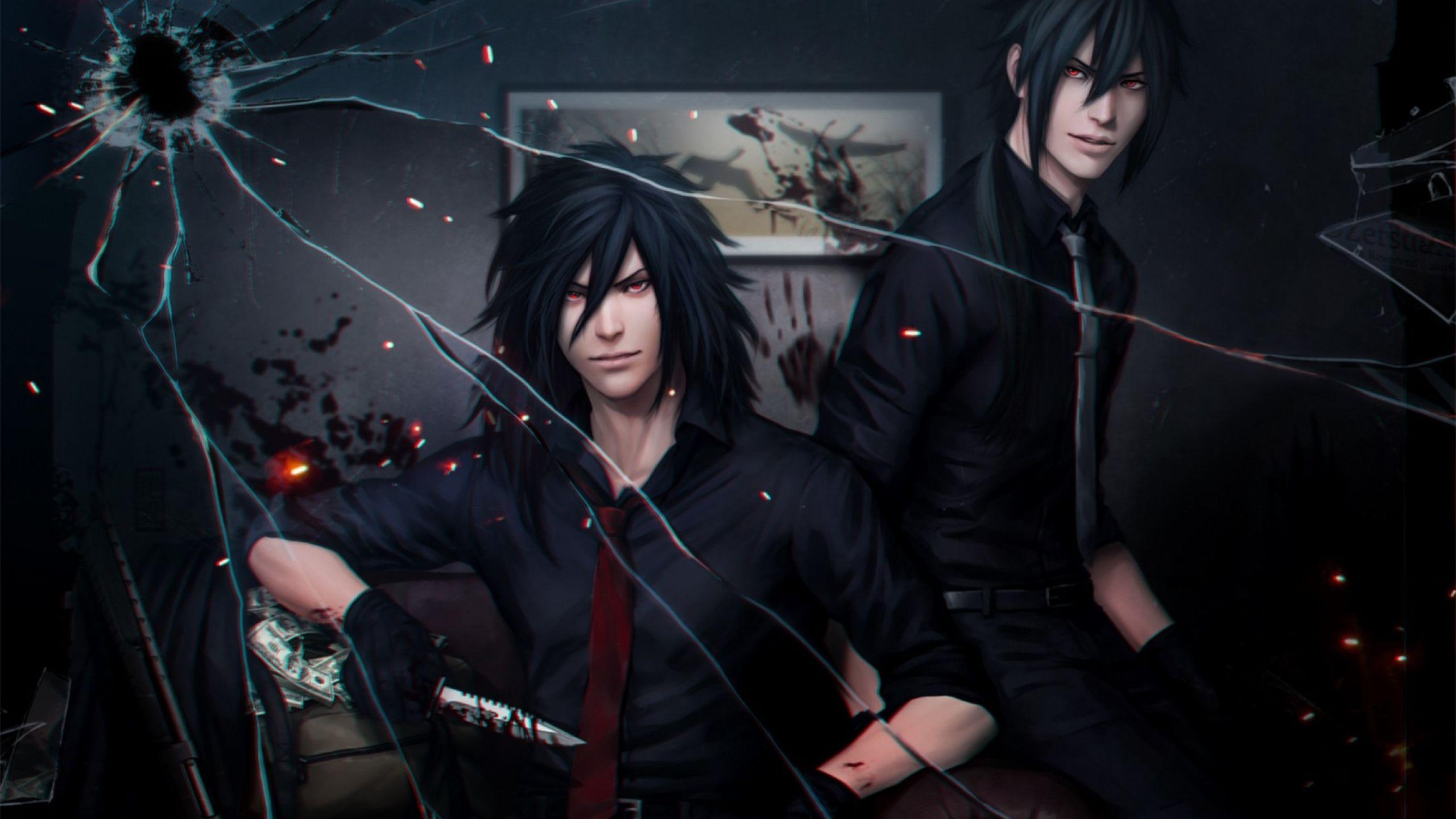 2560x1440 izuna uchiha, naruto, glass 1440P Resolution Wallpaper