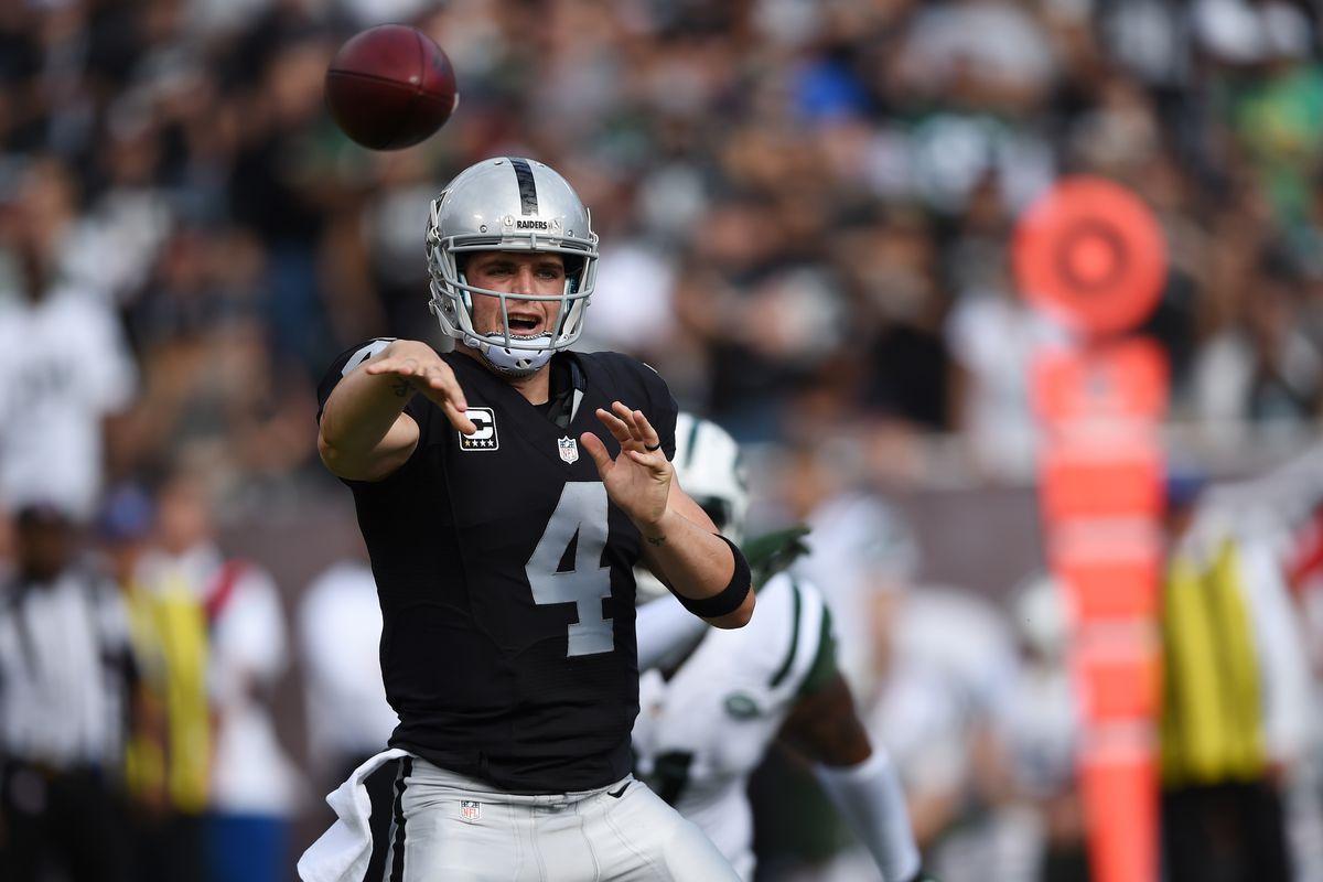 1200x800 Derek Carr vs Jets' Blitz 1 : Michael Crabtree for 5 yards