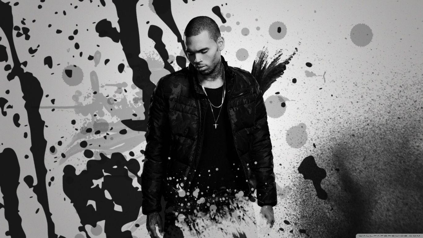 1366x768 Chris Brown 2017 HD Wallpaper