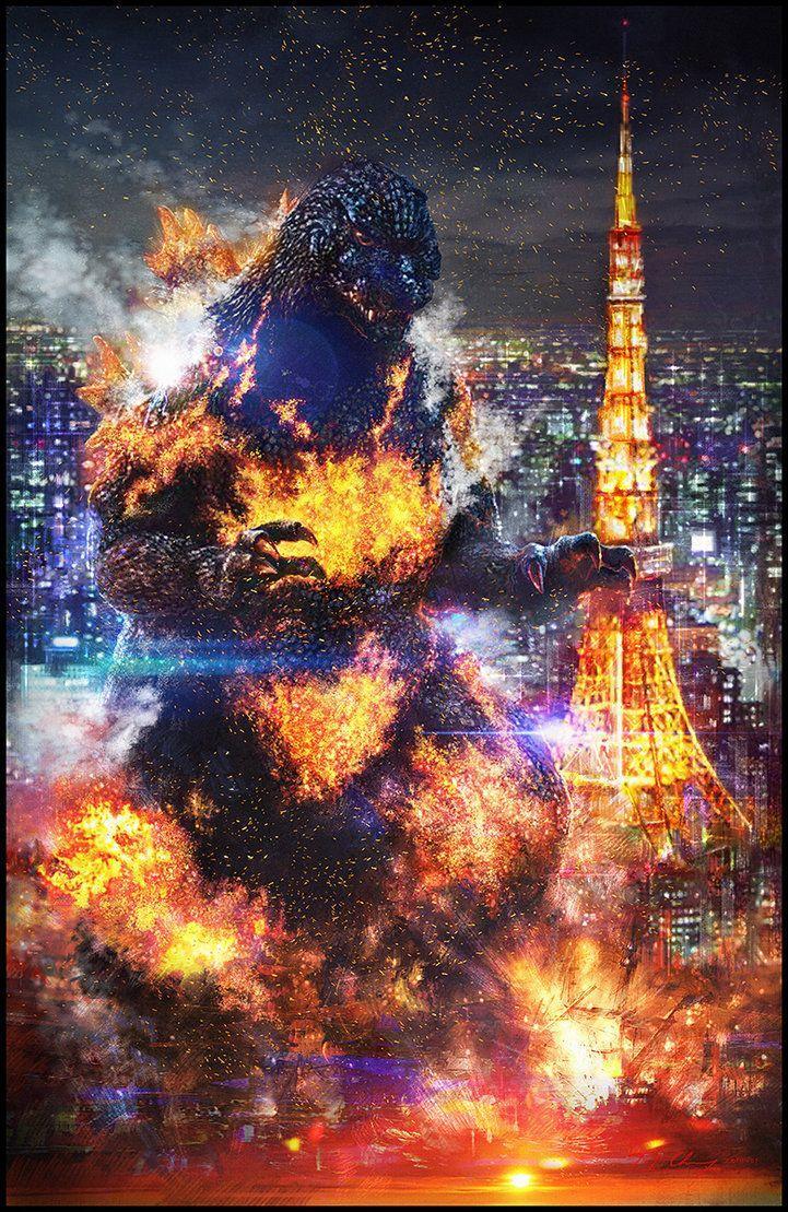 Hình nền 721x1109 Burning Godzilla https://wallpaperaccess.com/full/2233142.jpg