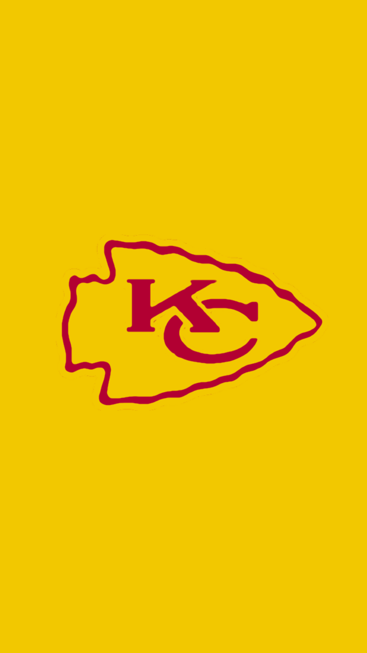 750x1334 Minimalistic NFL background (AFC West). Kansas city chiefs logo