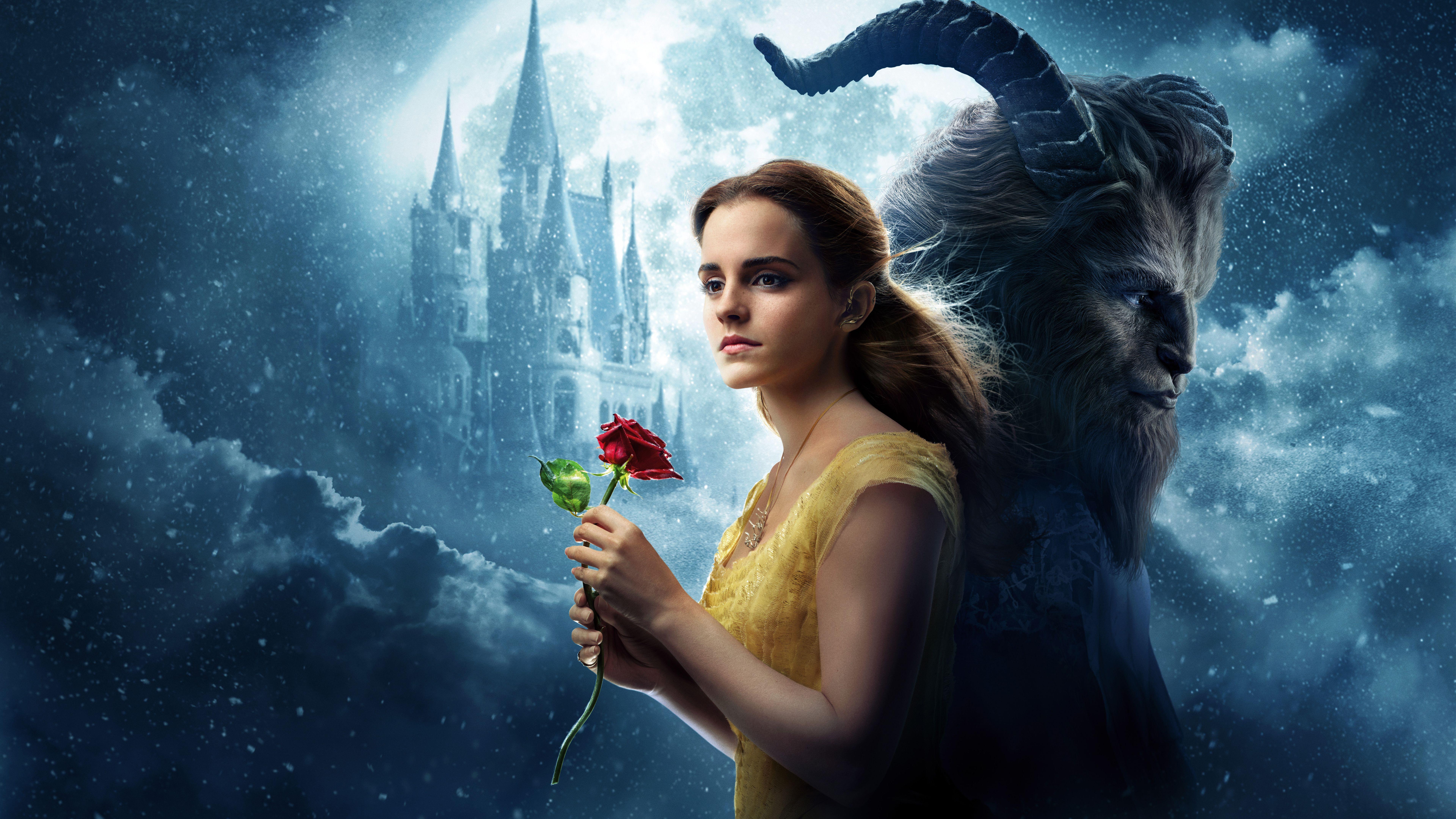 7680x4320 #Emma Watson, #Beauty and the Beast, K, #Belle, K