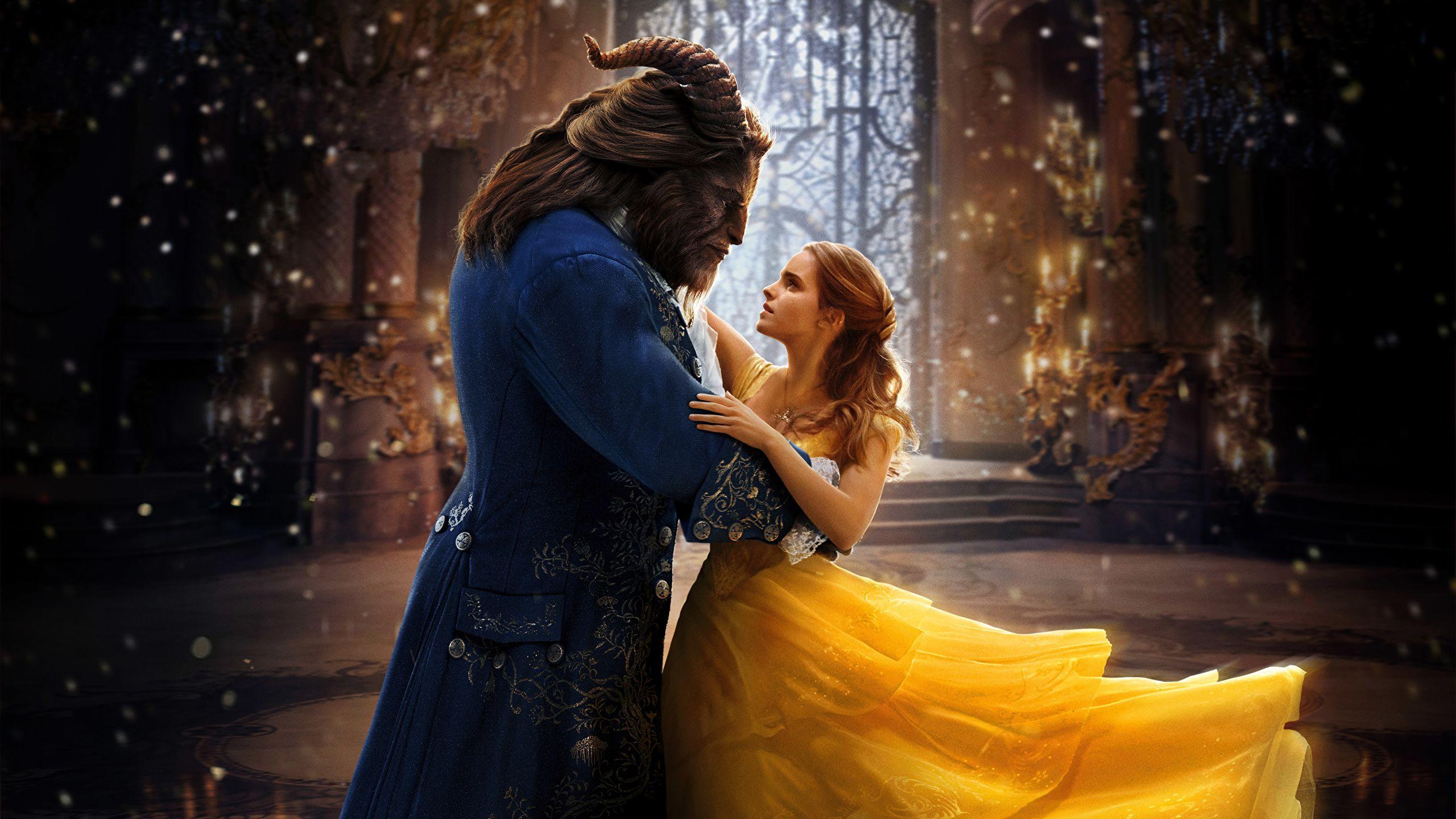 2560x1440 Image Beauty and the Beast 2017 Emma Watson Monsters Dance 2560x1440