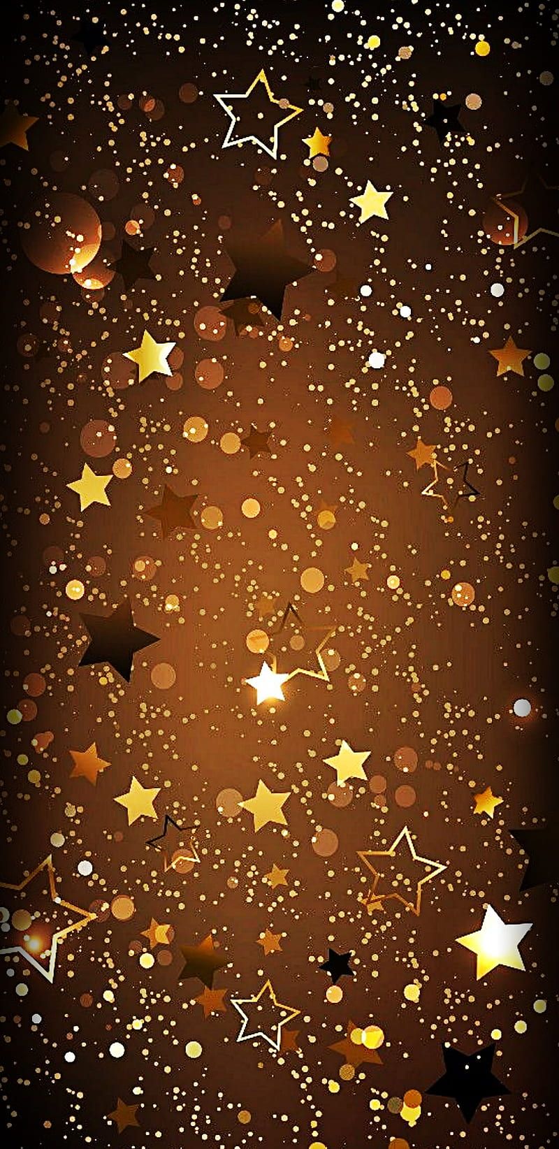 800x1644 Stars golden brown, city, lights, sparkle, sparkles, star, sunsets, HD phone wallpaper