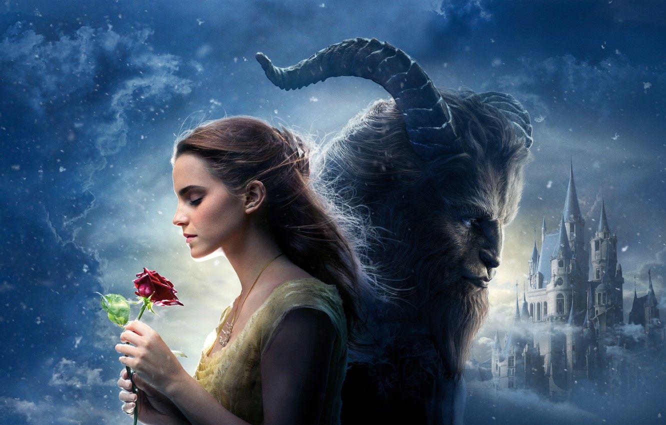 1332x850 Wallpaper Girl, Light, Moon, Red, Fantasy, Emma Watson, Clouds