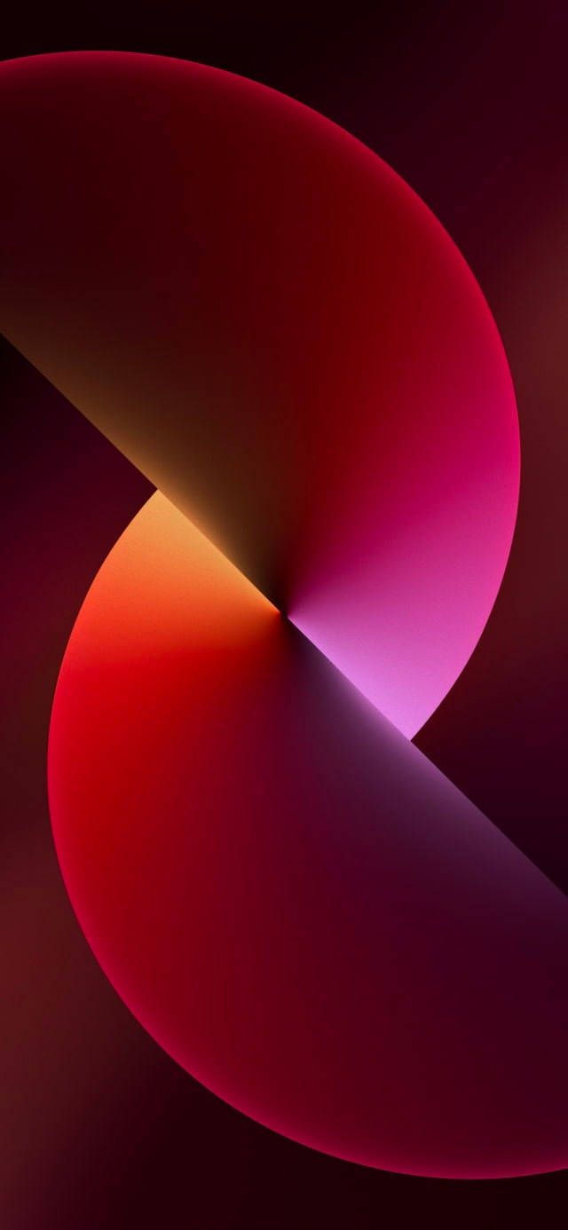 640x1386 IOS 13 Default Stock Red Circular