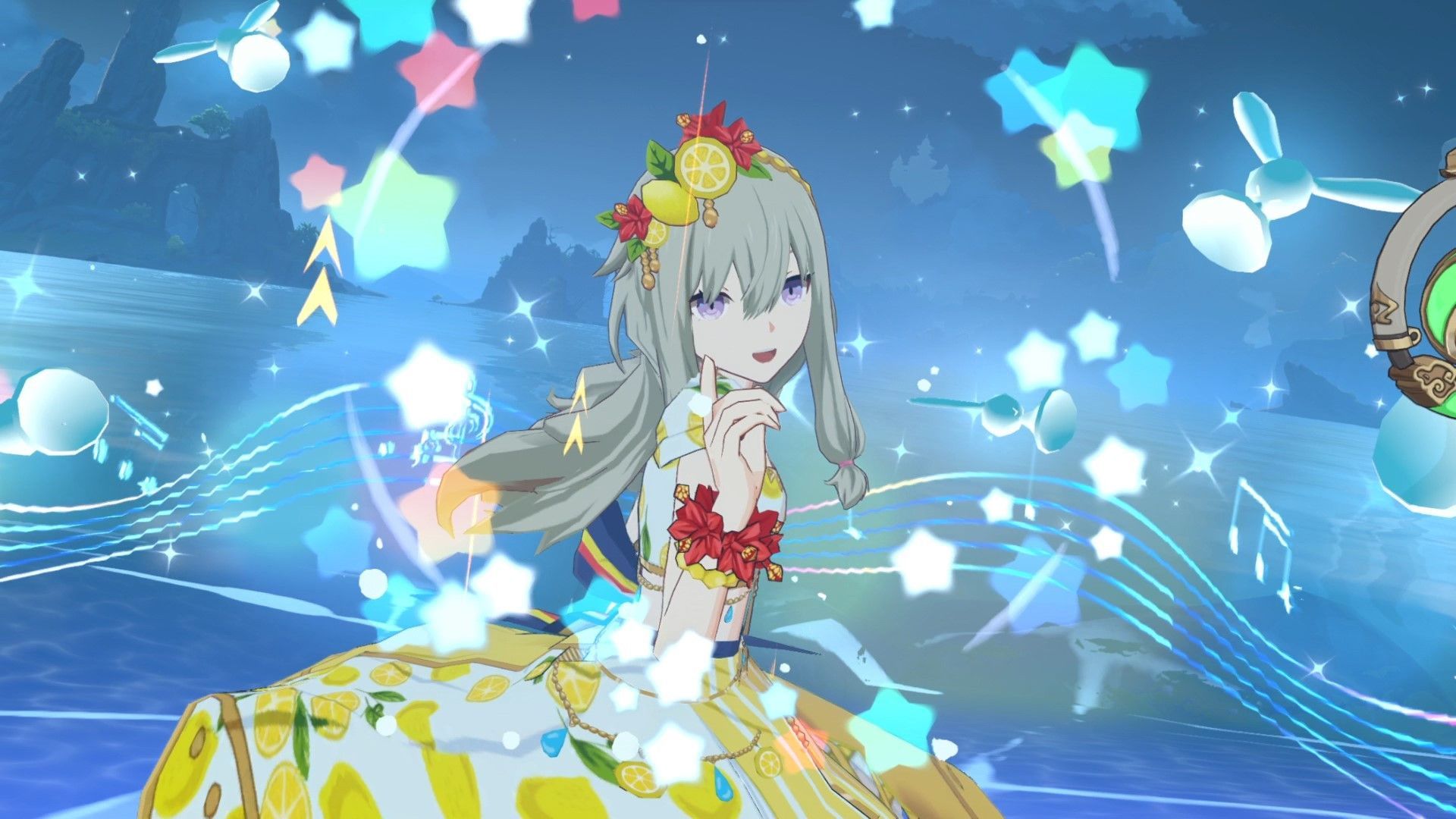 1920x1080 Kusanagi Nene (Cheerful Citrus Costume) Mod for Genshin Impact