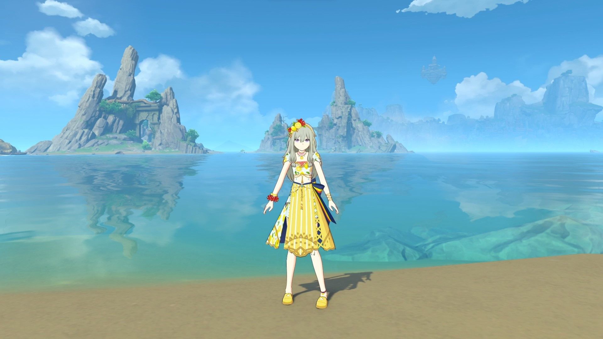 1920x1080 Kusanagi Nene (Cheerful Citrus Costume) Mod for Genshin Impact