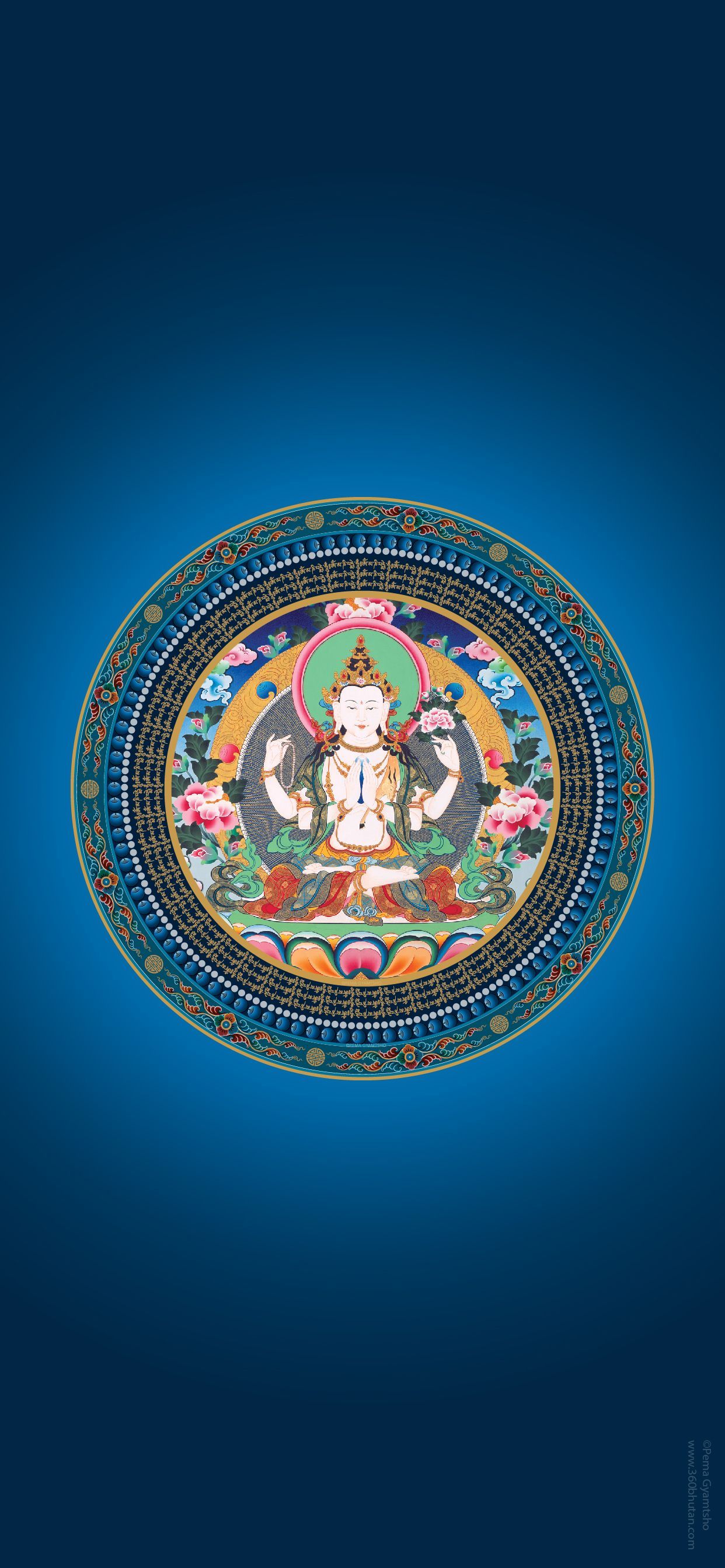1242x2688 Chenrezig Wallpaper for smartphones and tablets