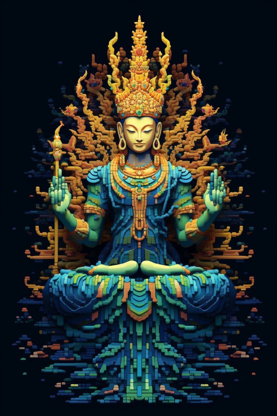 896x1344 Buddha Beings على X: Avalokitesvara, the Bodhisattva of Compassion in Buddhism. Avalokitesvara is the embodiment of infinite love, stepping into the world's suffering with a thousand hands, offering solace to all sentient