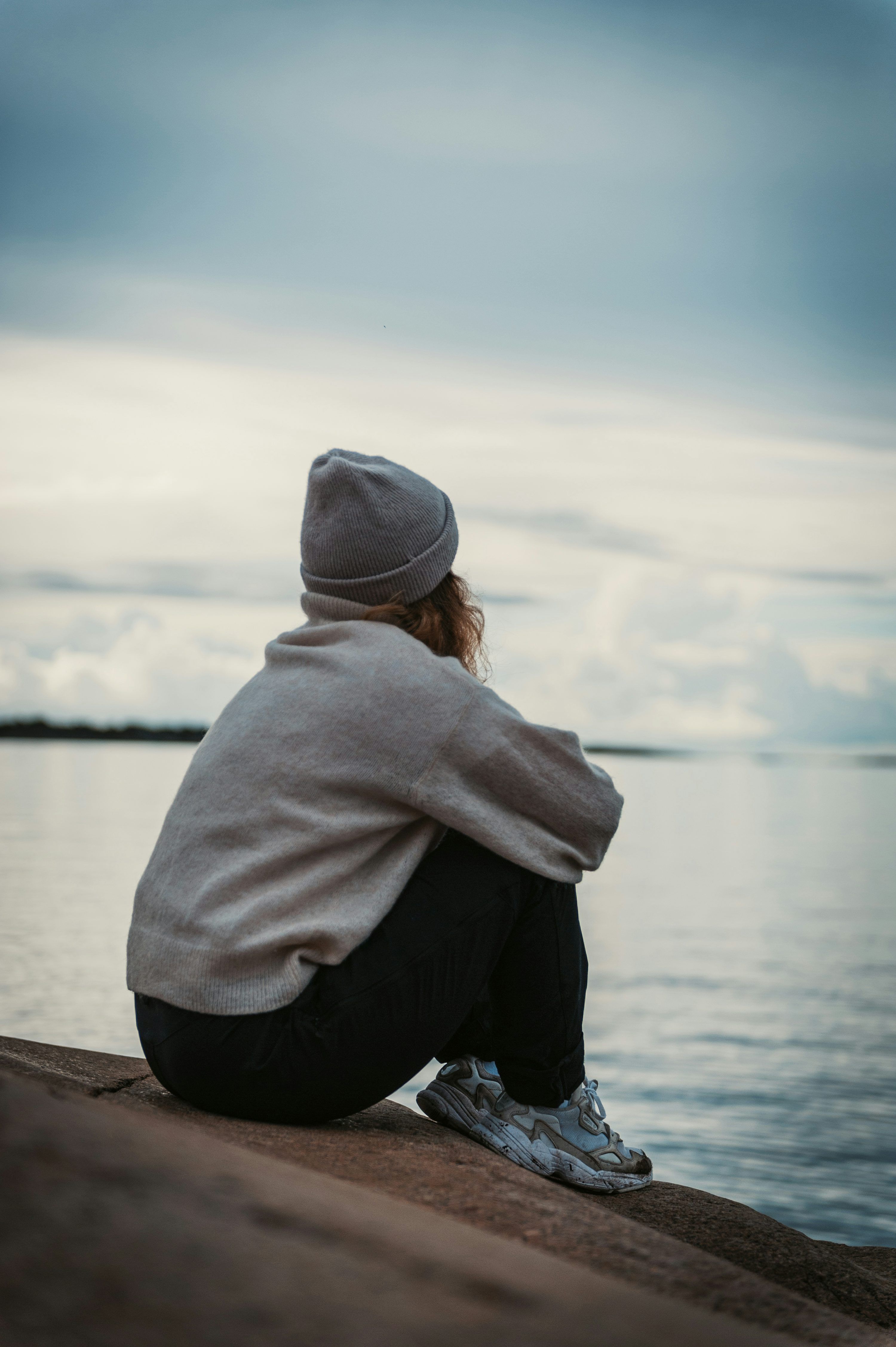 3000x4508 Sitting Alone Picture. Download Free Image