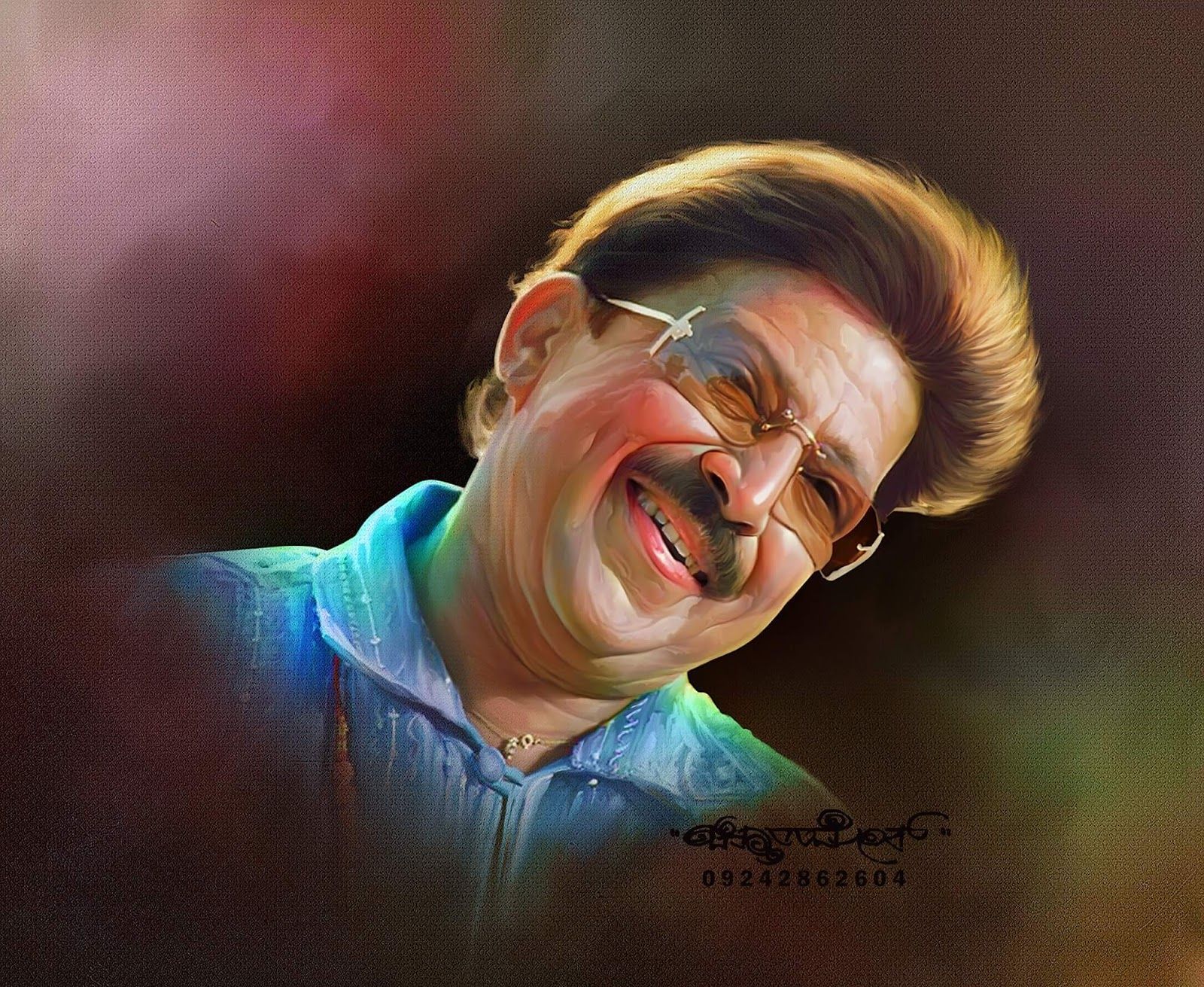 1600x1311 Chitthara Digital Paintings: Vishnuvardhan