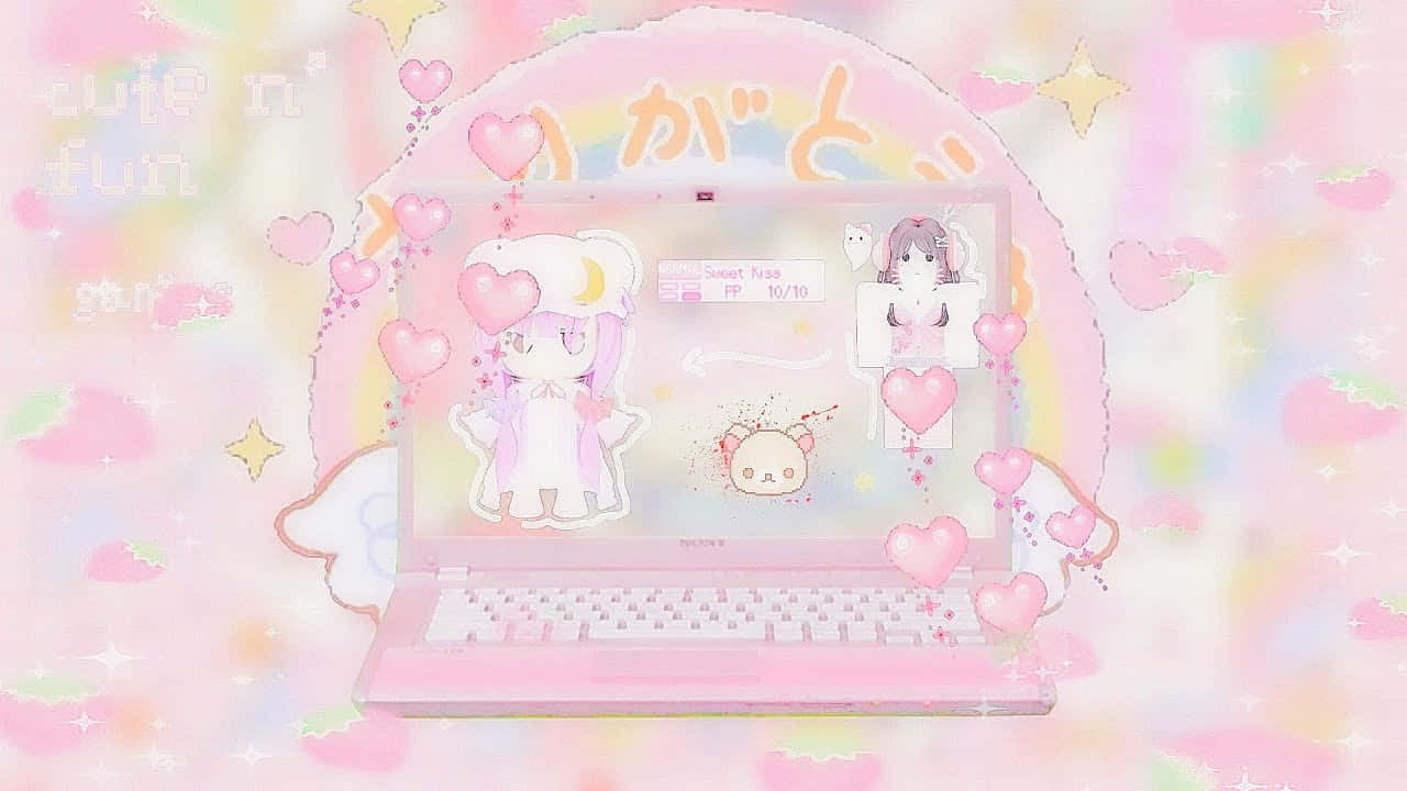 1280x720 Download Pastel Cutecore Laptop Fantasy Wallpaper