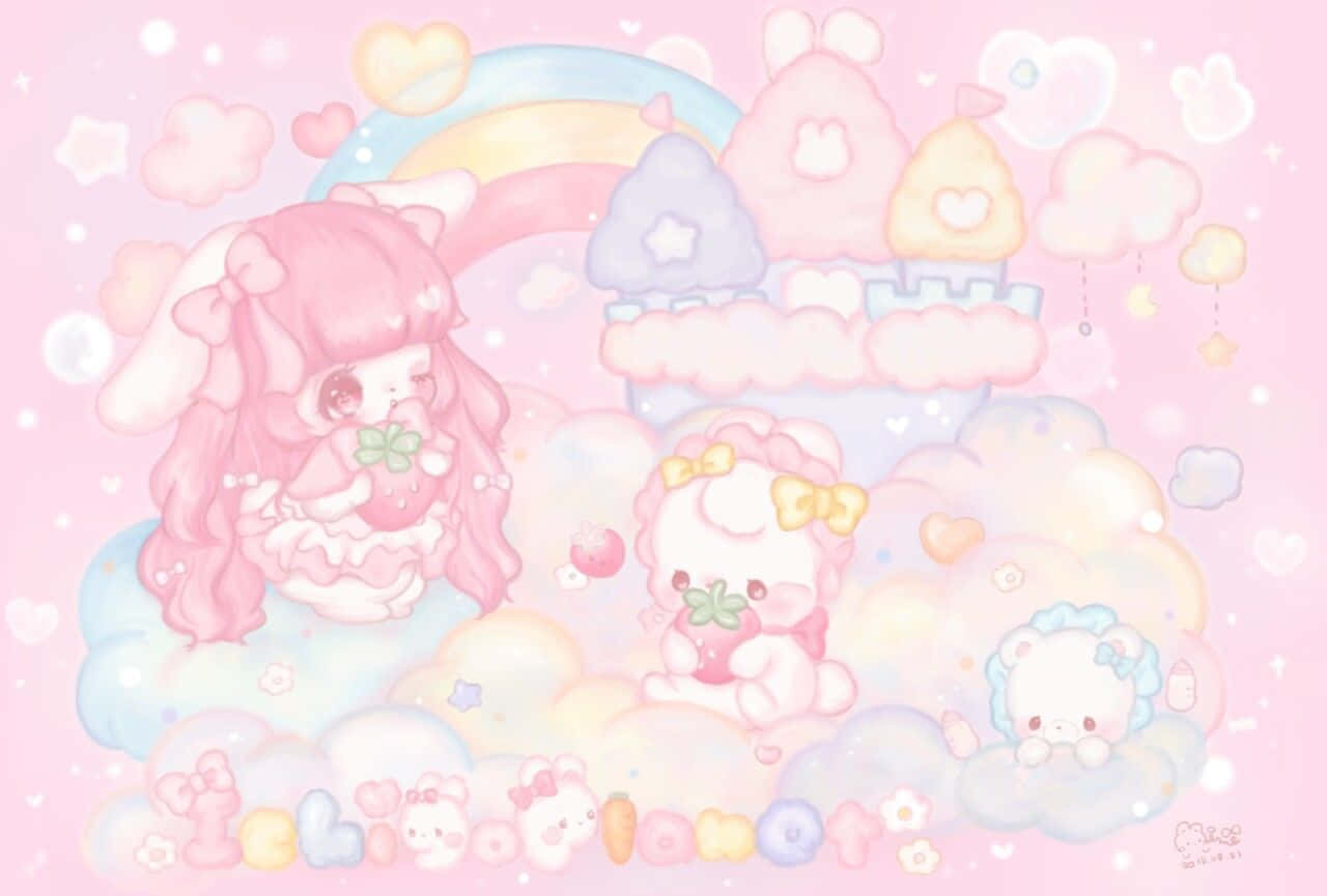 1280x865 Download Pastel_ Dreamscape_ Cutecore_ Artwork Wallpaper