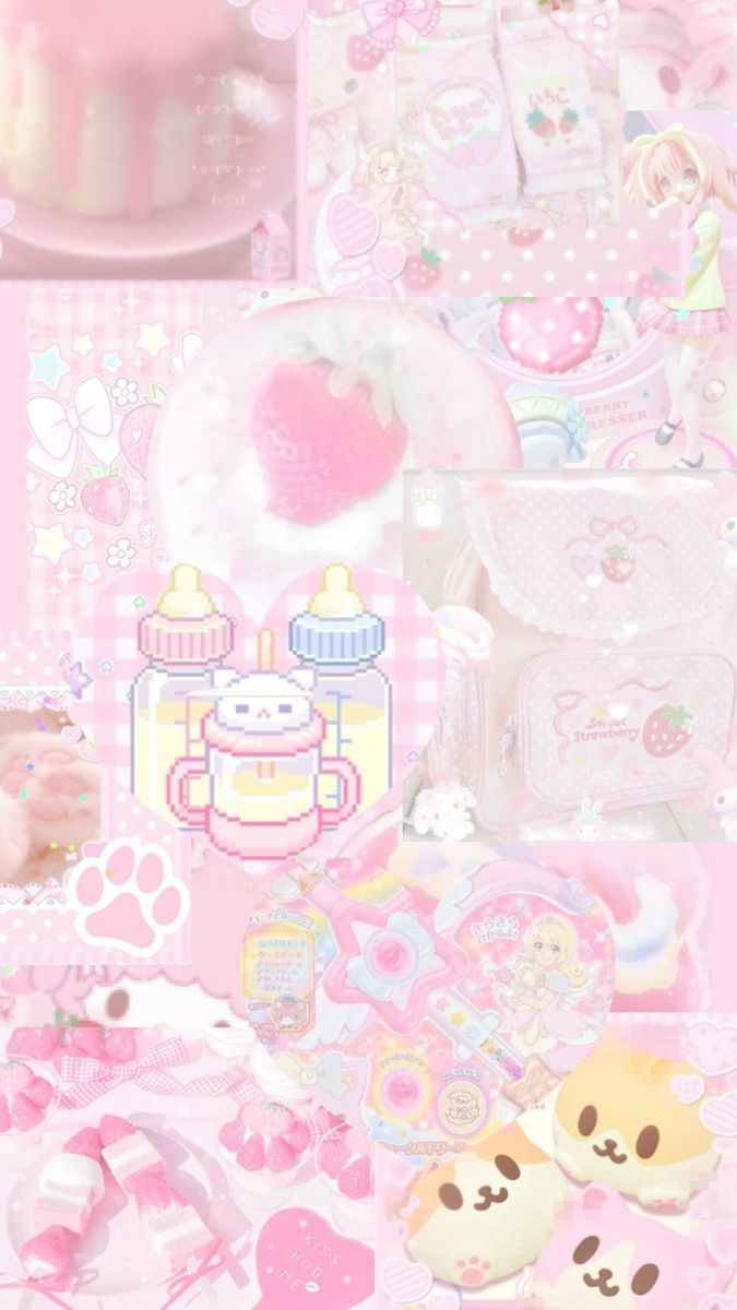 675x1200 Pink cutecore. 카와이 벽지, 산리오 벽지