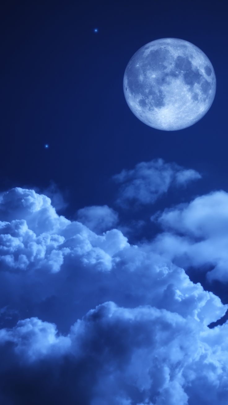 736x1308 Moon Night Sky Clouds 5k iPhone 6s, 6 Plus, Pixel xl , One Plus 3t, 5 , HD 4k Wallpaper, Image, Background, Photos and Picture