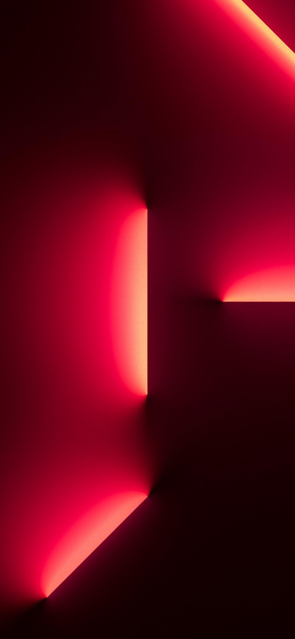 947x2048 Idk if this has been done before but I made the iPhone 13 Pro wallpaper in Red, there's also a Light mode version lmk if you want it too