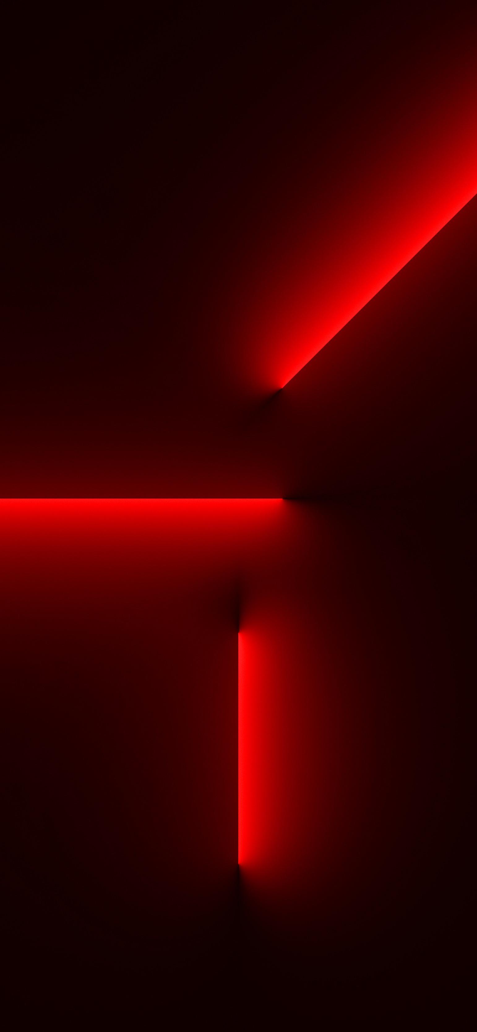 1542x3334 iPhone 13 Pro Red Wallpaper