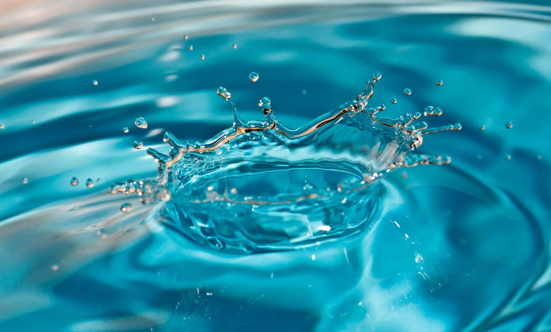 1920x1158 Download Awesome Water Drop With Splash Effect Background