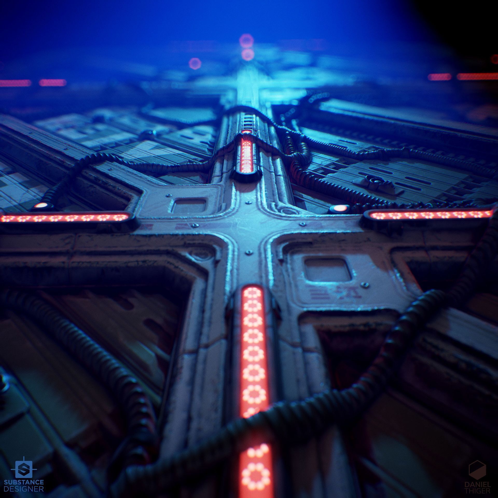 1920x1920 Sci Fi Interior Paneling