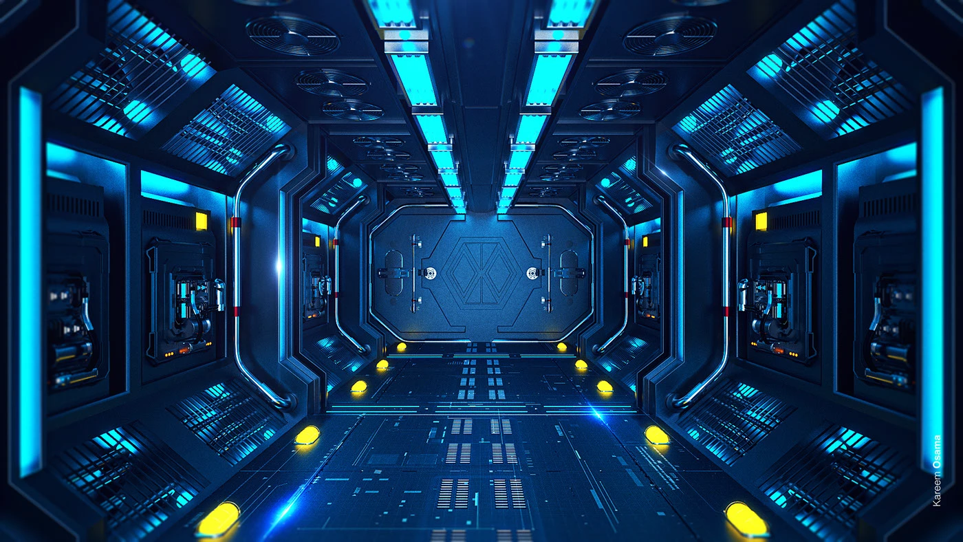 1400x788 Sci Fi Corridor - Behance