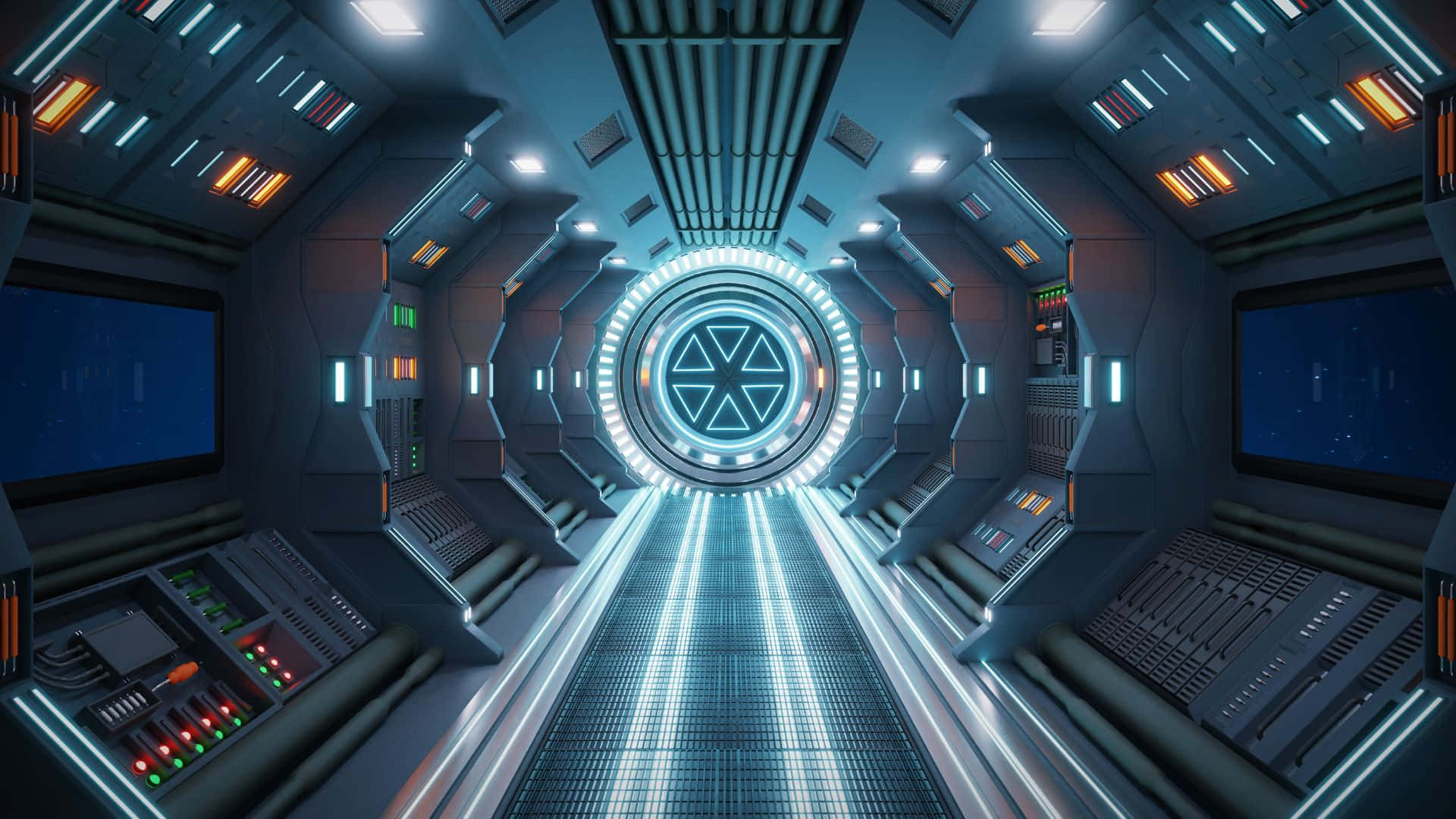 1920x1080 Spaceship Interior Wallpaper