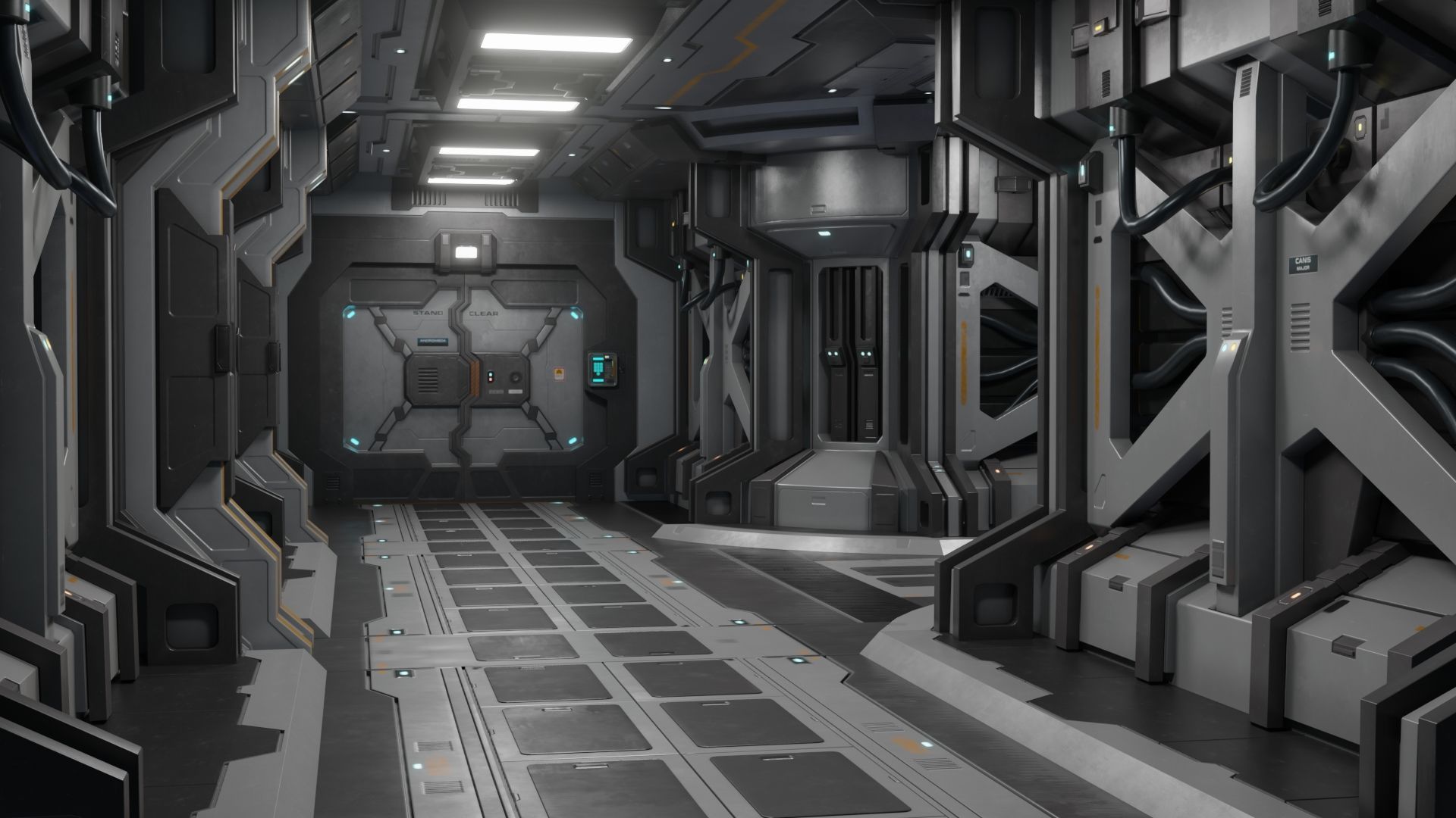 1920x1080 Sci Fi Corridor Interior Real Time Projects Artists Community
