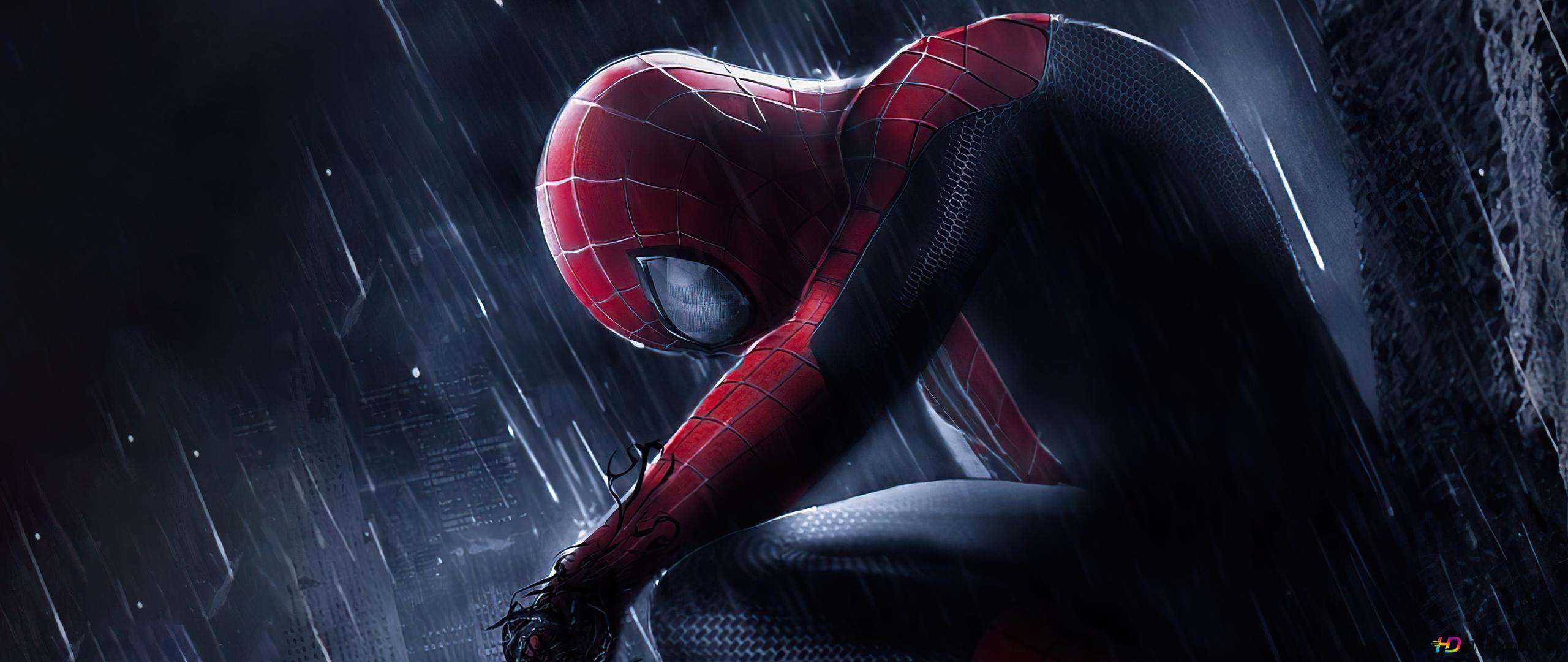 2560x1080 Building In The Rain 4K wallpaper