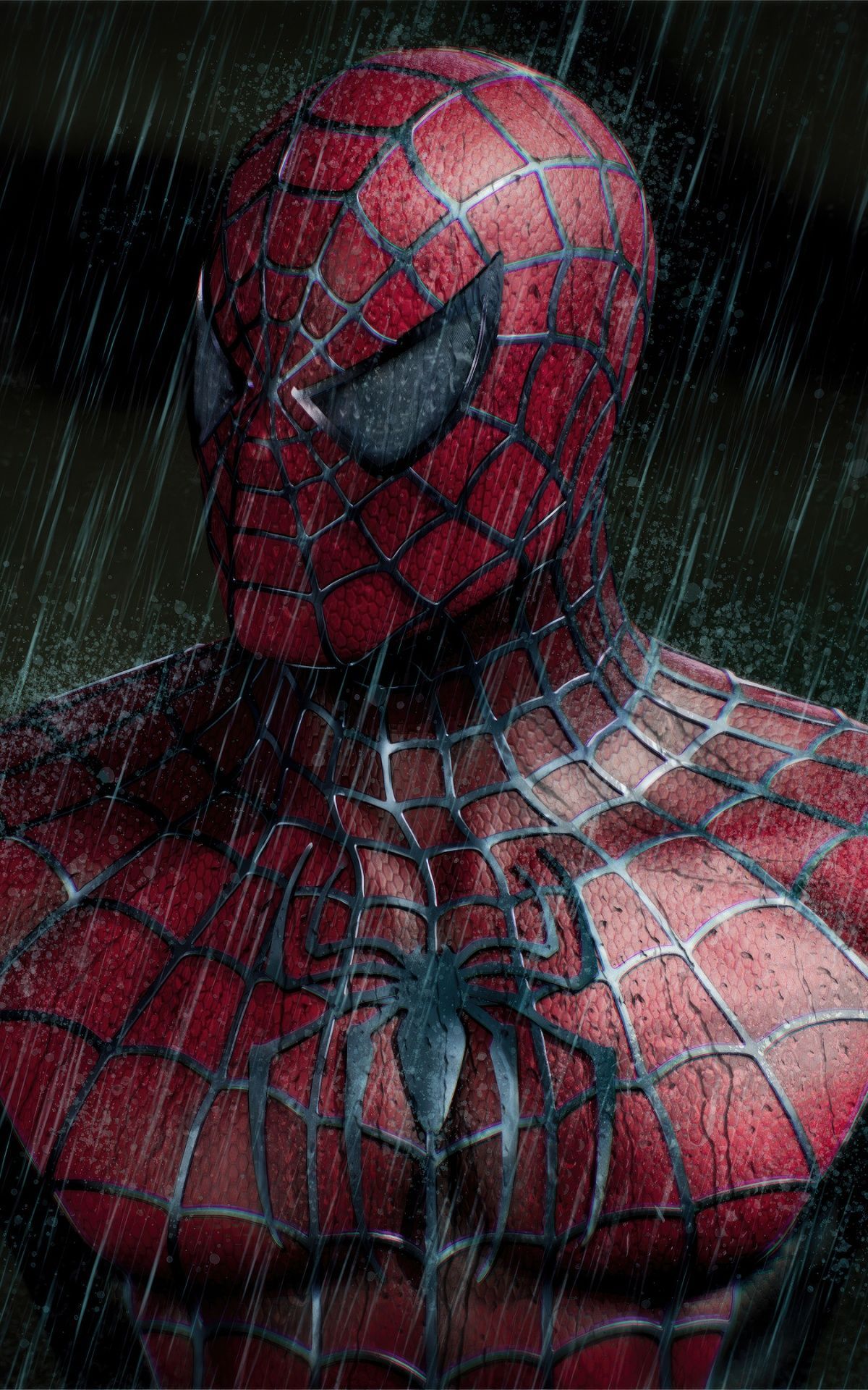 1200x1920 Spider man in the Rain 4K UHD Wallpaper