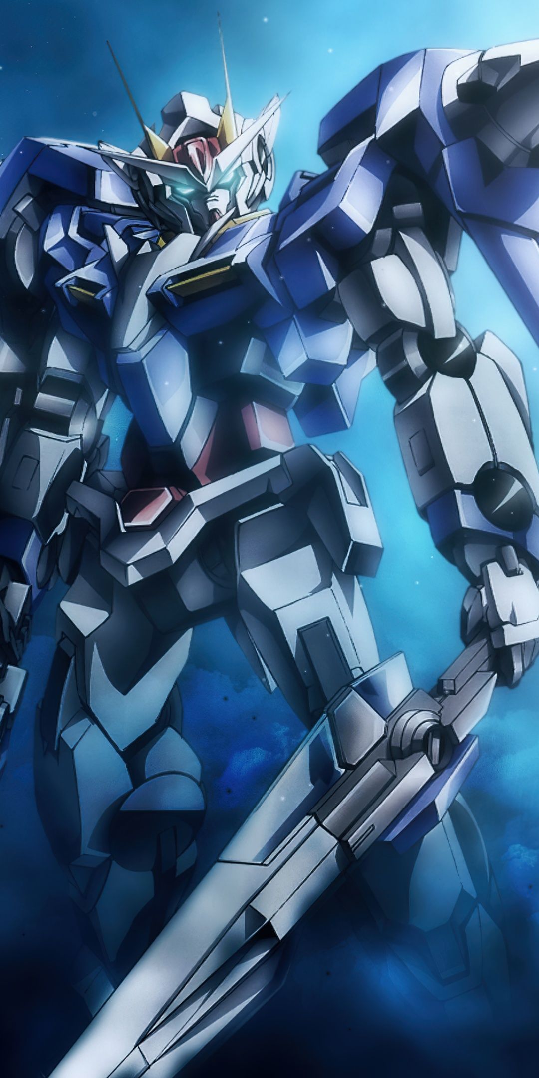 1080x2160 Mobile Suit Gundam 00 Wallpaper 4K, GN 0000 00 Gundam