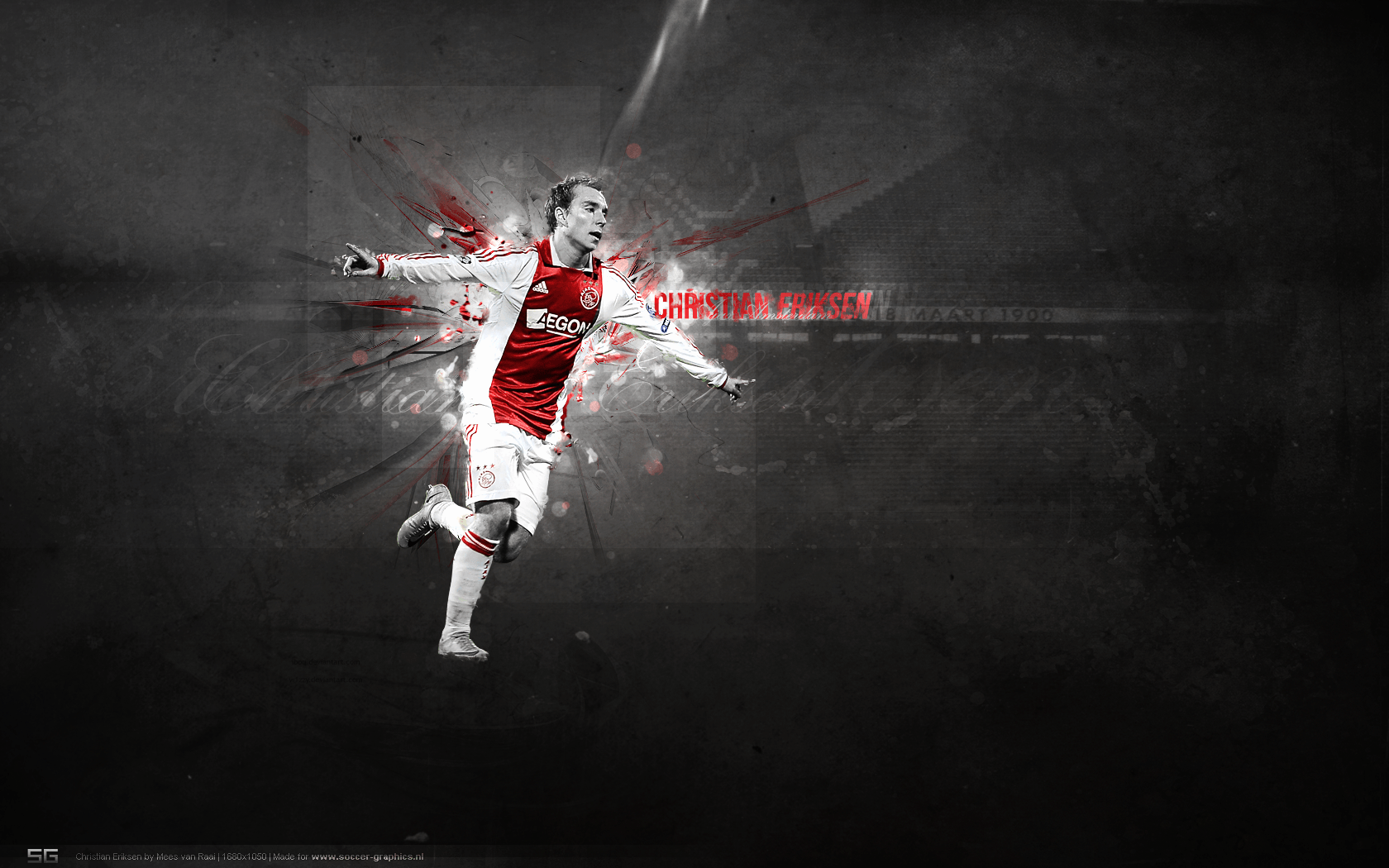 1680x1050 Christian Eriksen Wallpaper