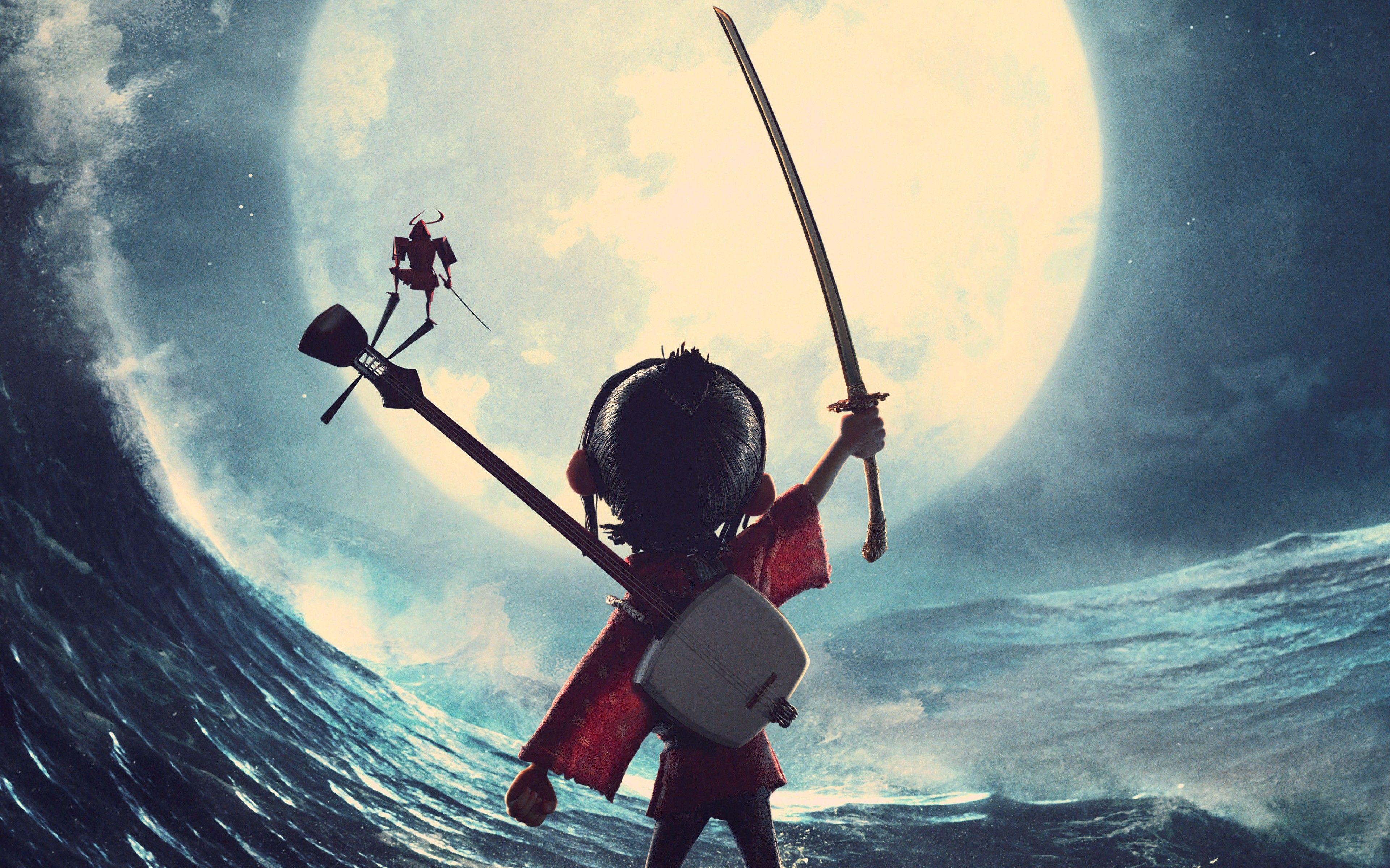 3840x2400 Wallpaper Kubo and the Two Strings, Best Animation Movies of 2016