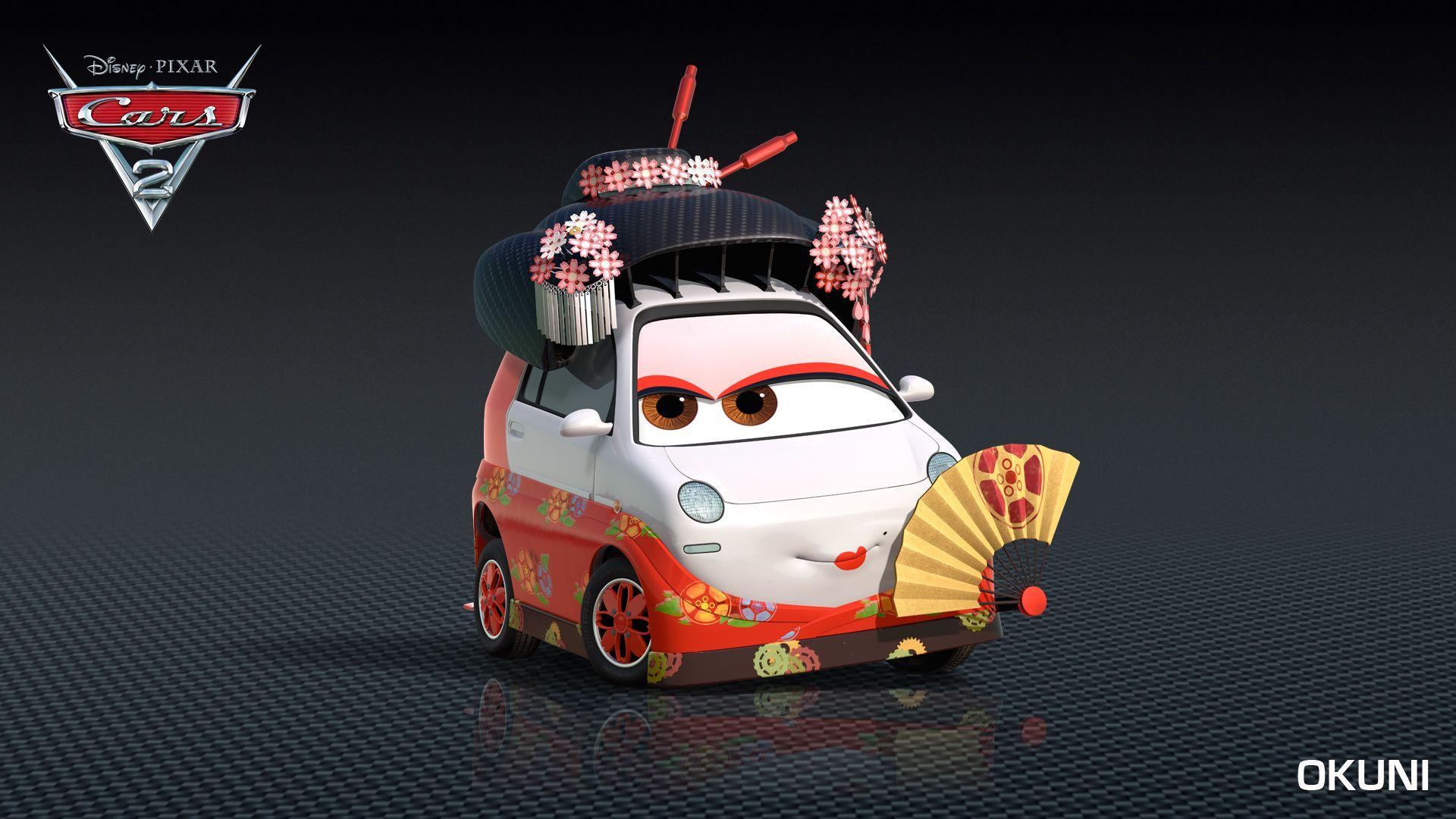 1920x1080 Japanese Characters Drive Into Cars 2. Plus Retro Style Japanese