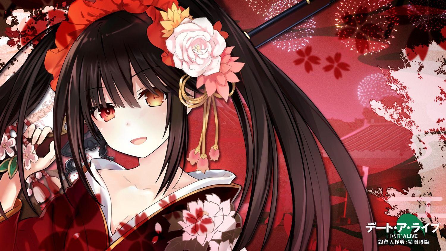 1500x844 Cleavage Date A Live Heterochromia Kimono Tagme Tokisaki A