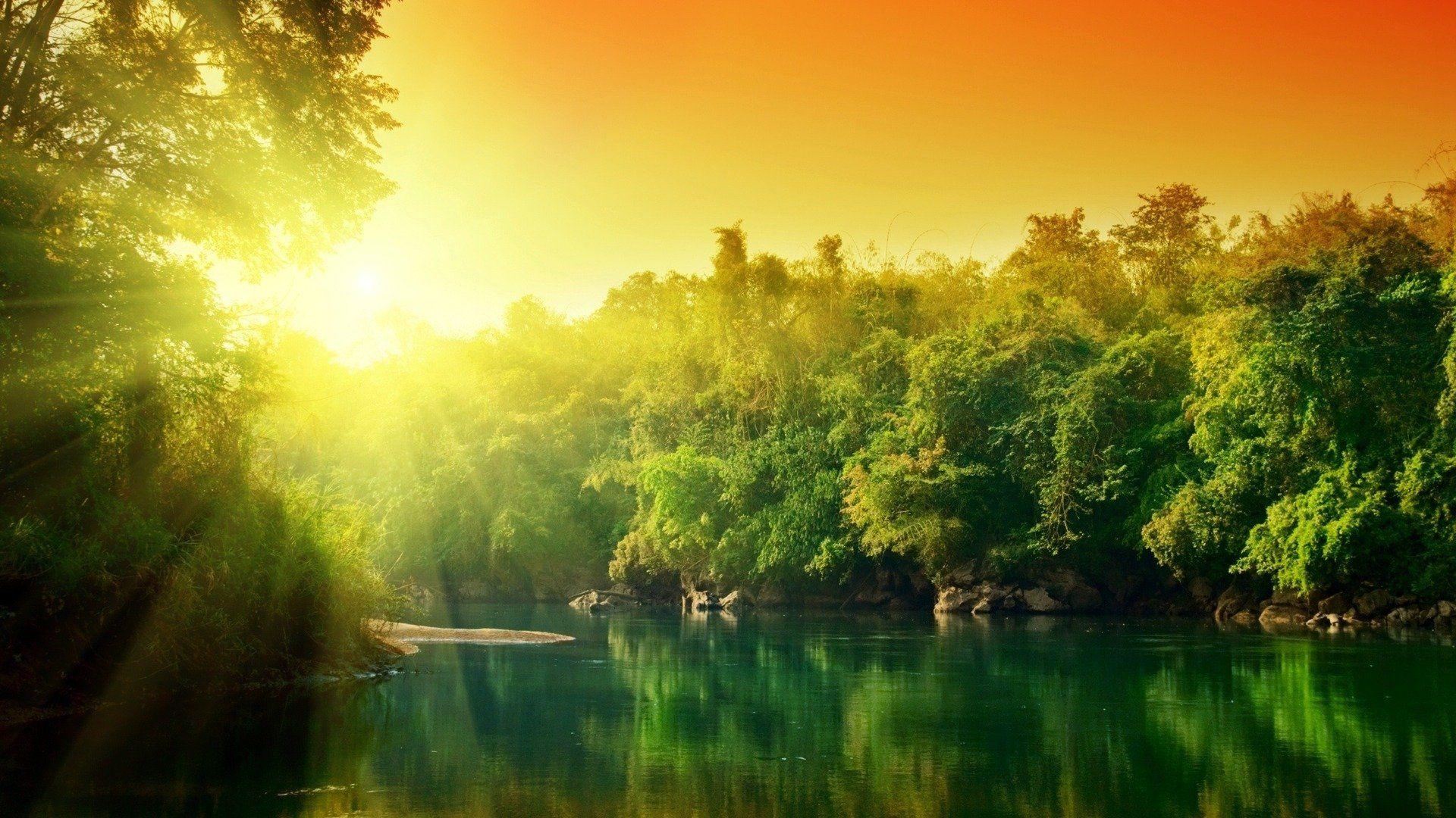 1920x1080 Beautiful Sunshine View HD wallpaper