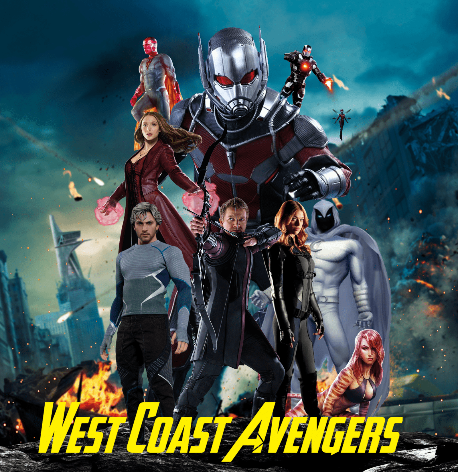 1600x1647 West Coast Avengers Wallpaper. Old West