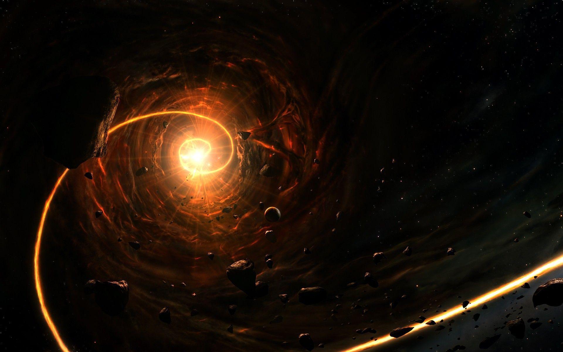 1920x1200 Black Hole Wallpaper