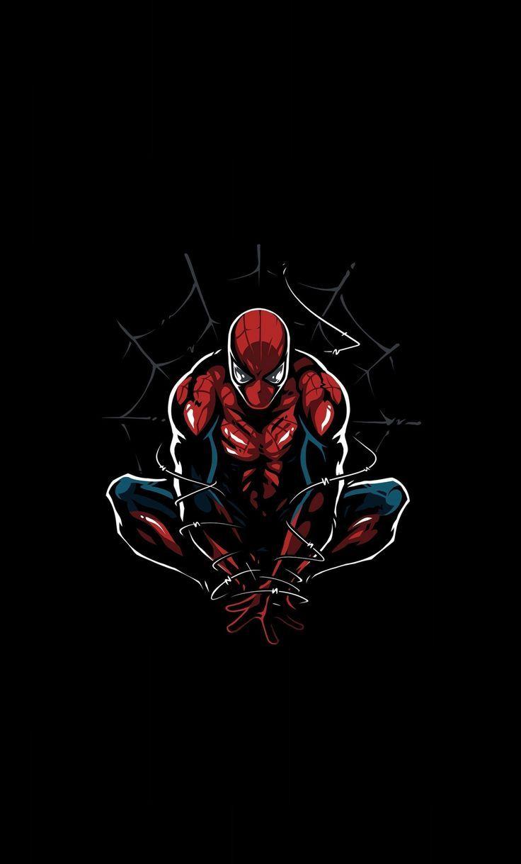 736x1219 Staggering Wallpaper Dark, Spider Man, Minimal, Artwork, 1280x2120 Wallpaper Large Image