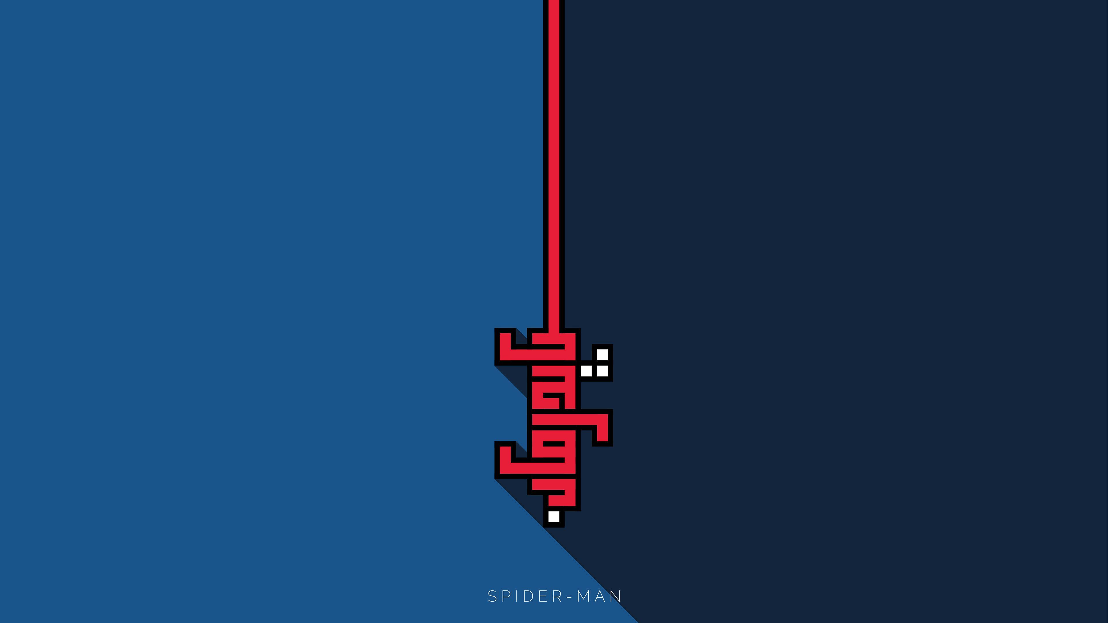 3840x2160 Wallpaper 4k Spiderman Calligraphy Minimalism 4k Wallpaper
