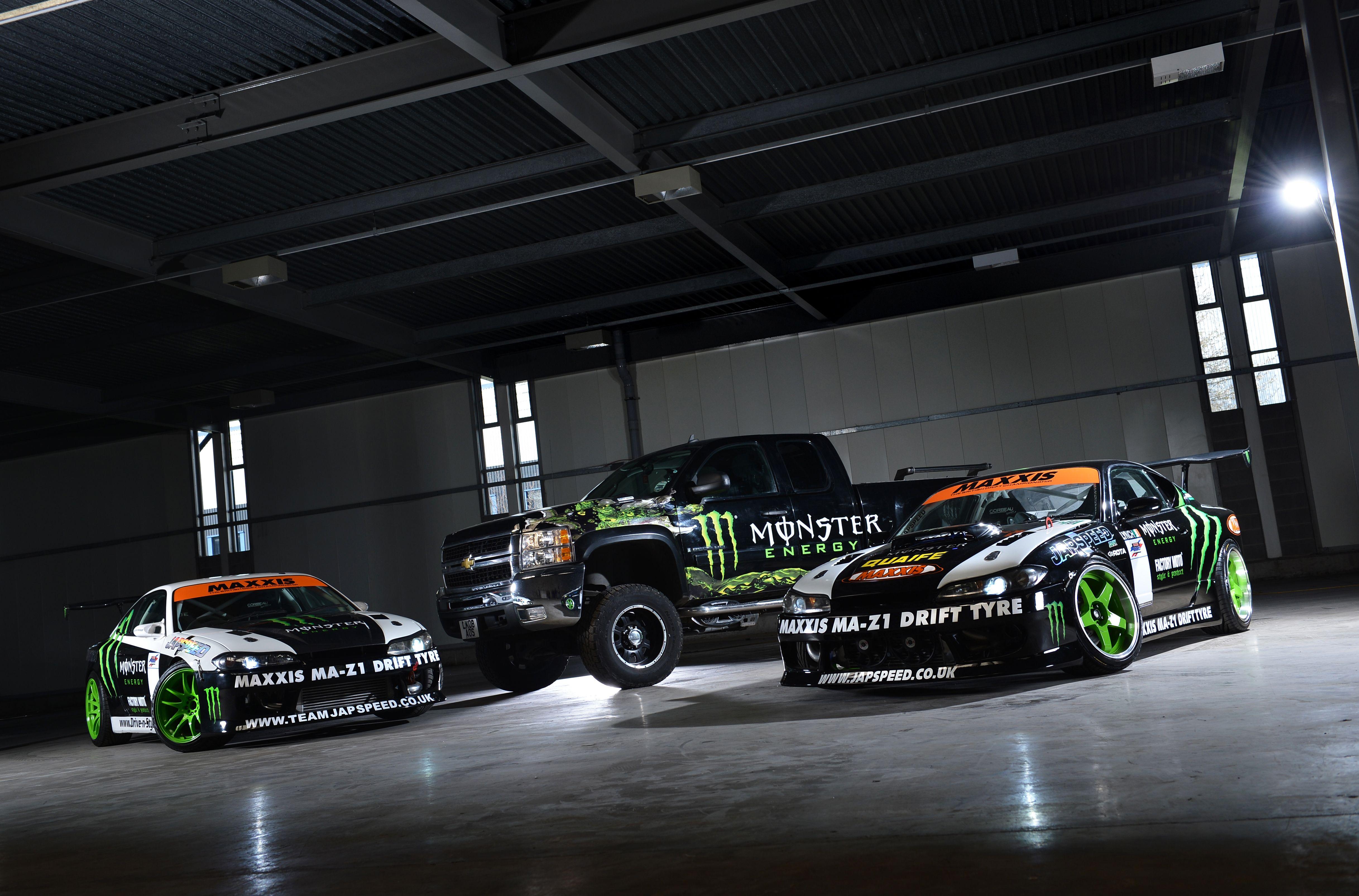 monster energy rally cars