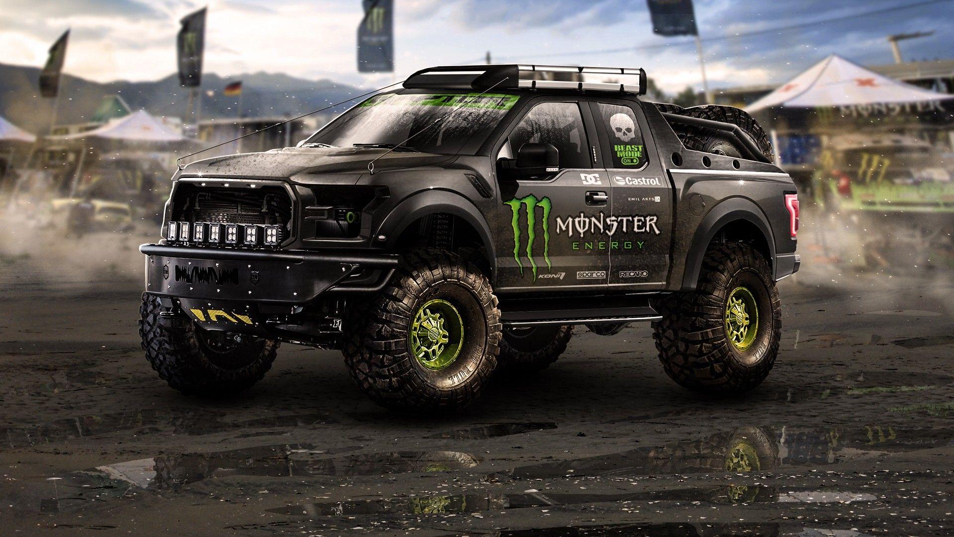 1920x1080 pickup trucks, Monster Energy, Car Wallpaper HD / Desktop