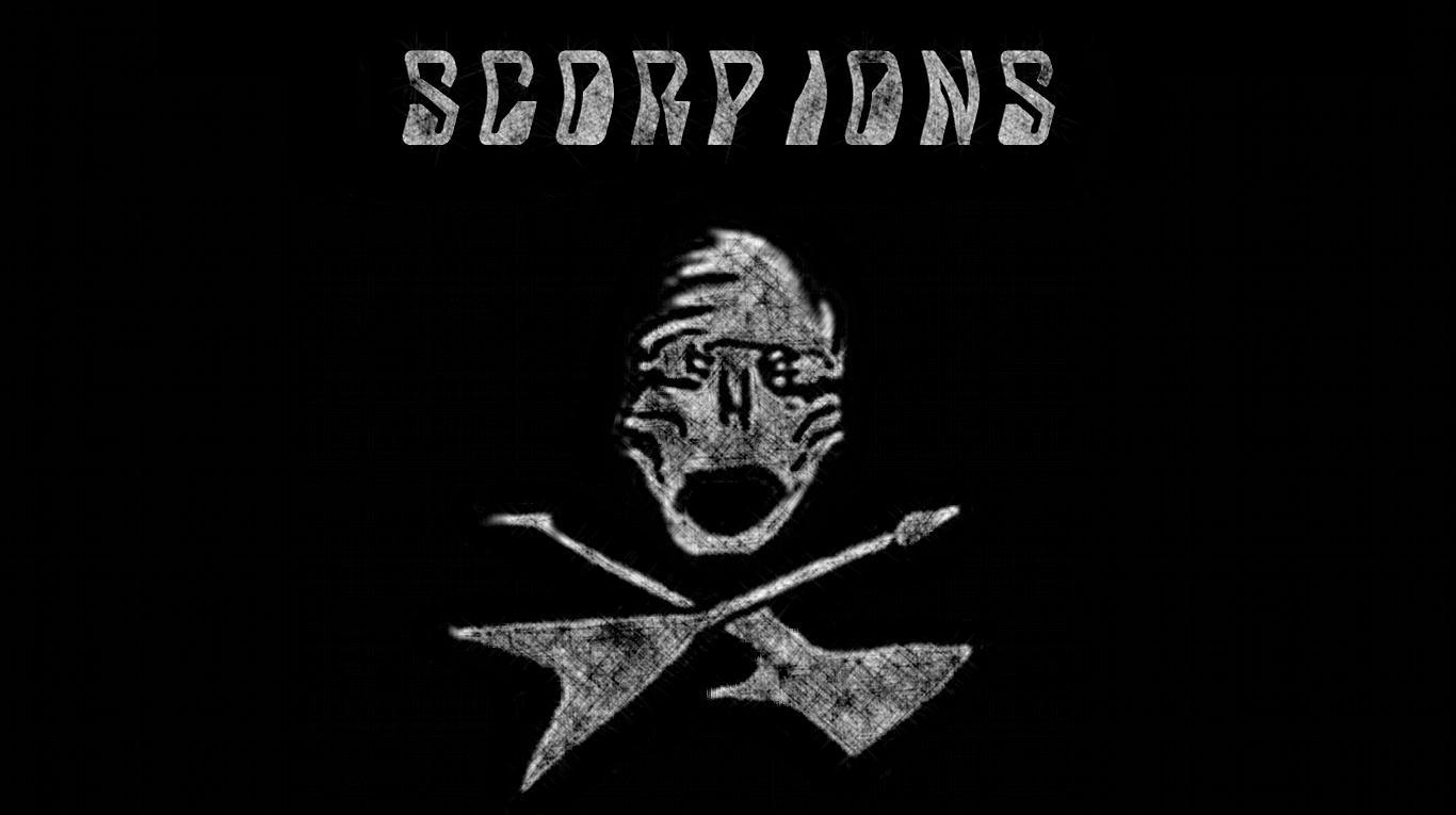 1366x765 Scorpions Band Logo Wallpaper