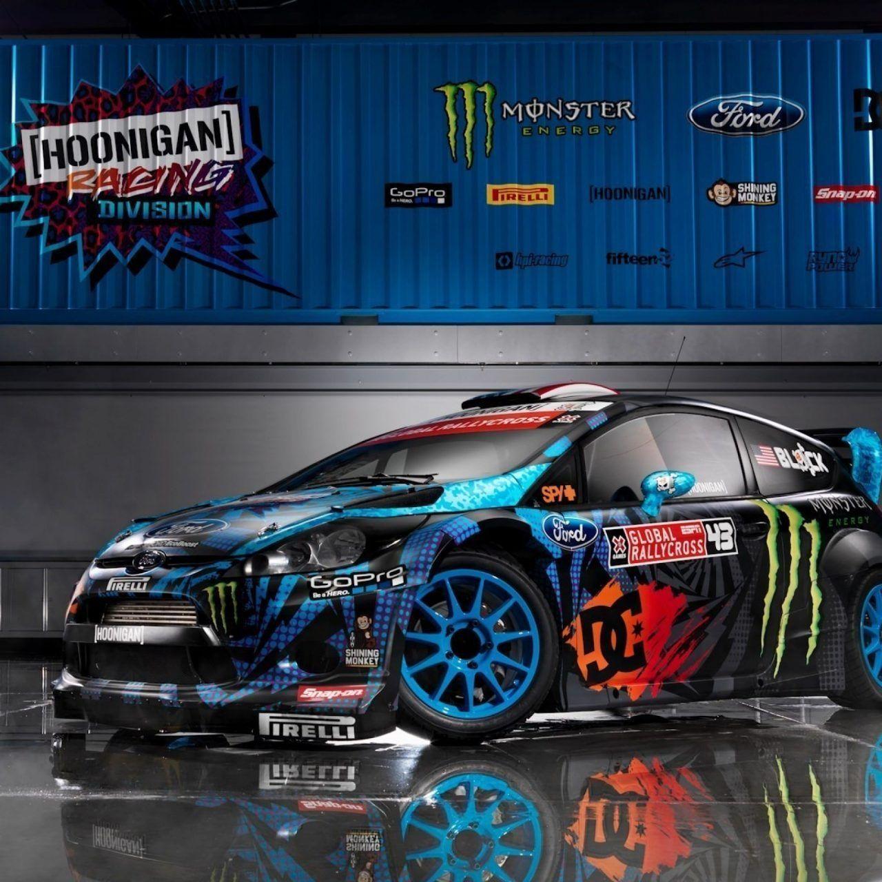 1280x1280 Ford Fiesta Monster Ken Block 4k HD Wallpaper Cars Block