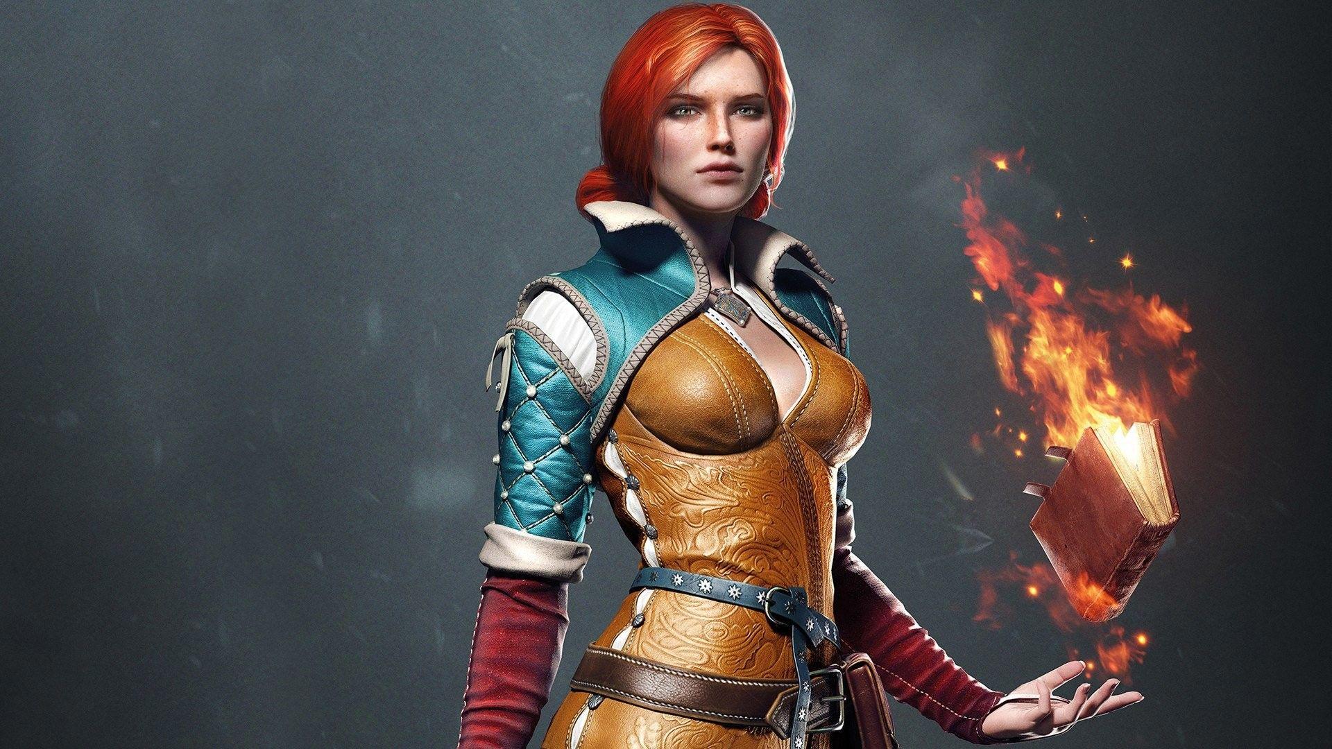 1920x1080 The Witcher 3 Triss Wallpaper