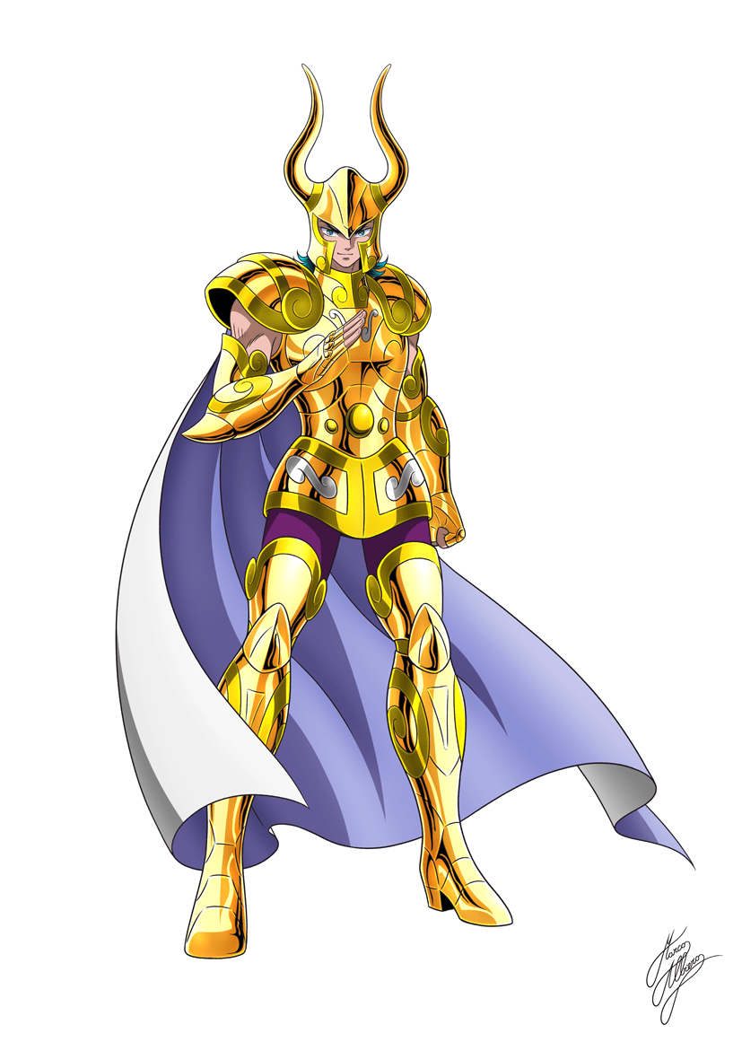 827x1161 Shura Capricornio Saint Seiya by Marco Albiero. Cavaleiro de