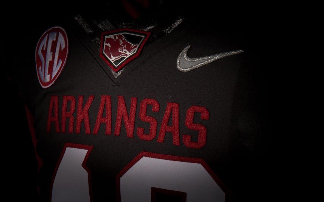 Download wallpapers Arkansas Razorbacks 4k american football team NCAA  red black stone USA asphalt texture american football Arkansas  Razorbacks logo for desktop with resolution 3840x2400 High Quality HD  pictures wallpapers