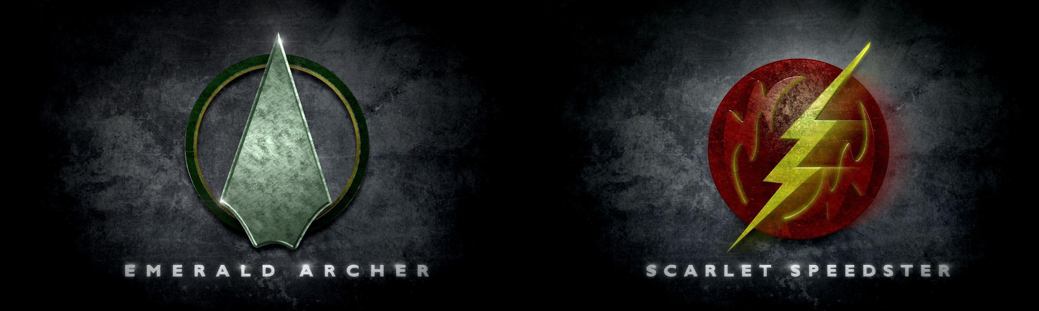 3600x1080 No spoilers Arrow Flash dual monitor