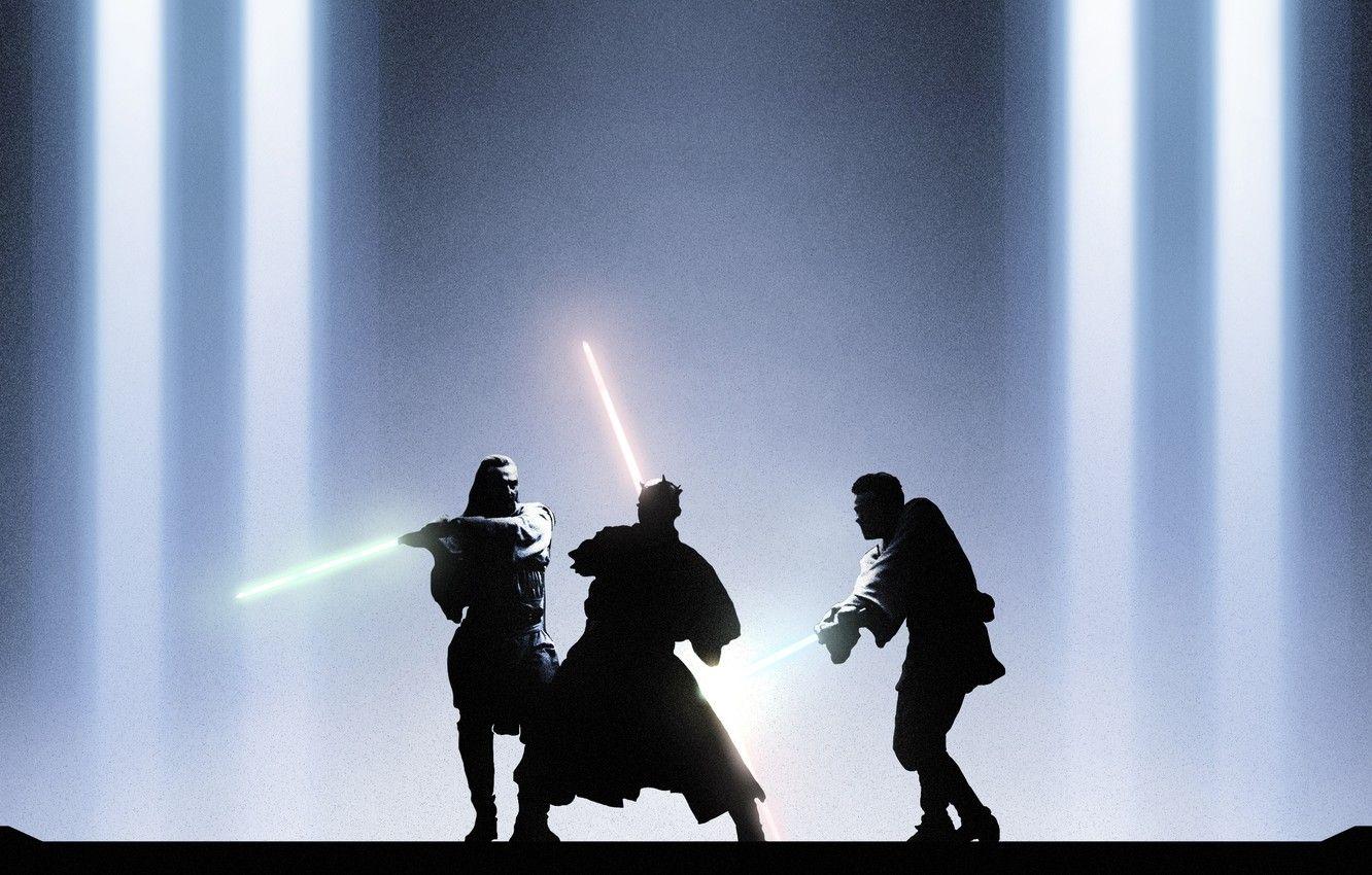 1332x850 Wallpaper Star Wars, Darth Maul, Jedi, Obi Wan Kenobi, Qui Gon
